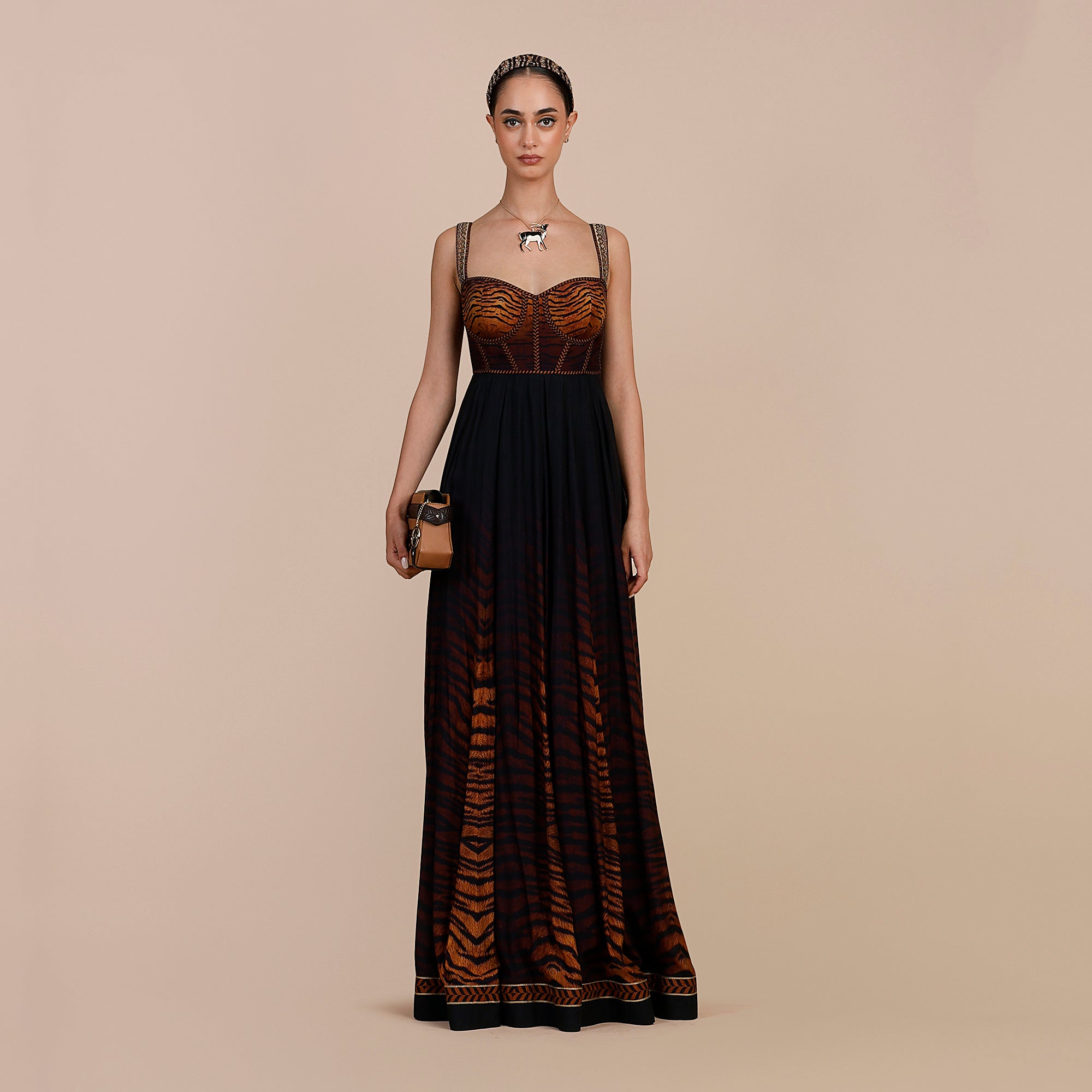 Tiger Print Ombre Anarkali | SATT