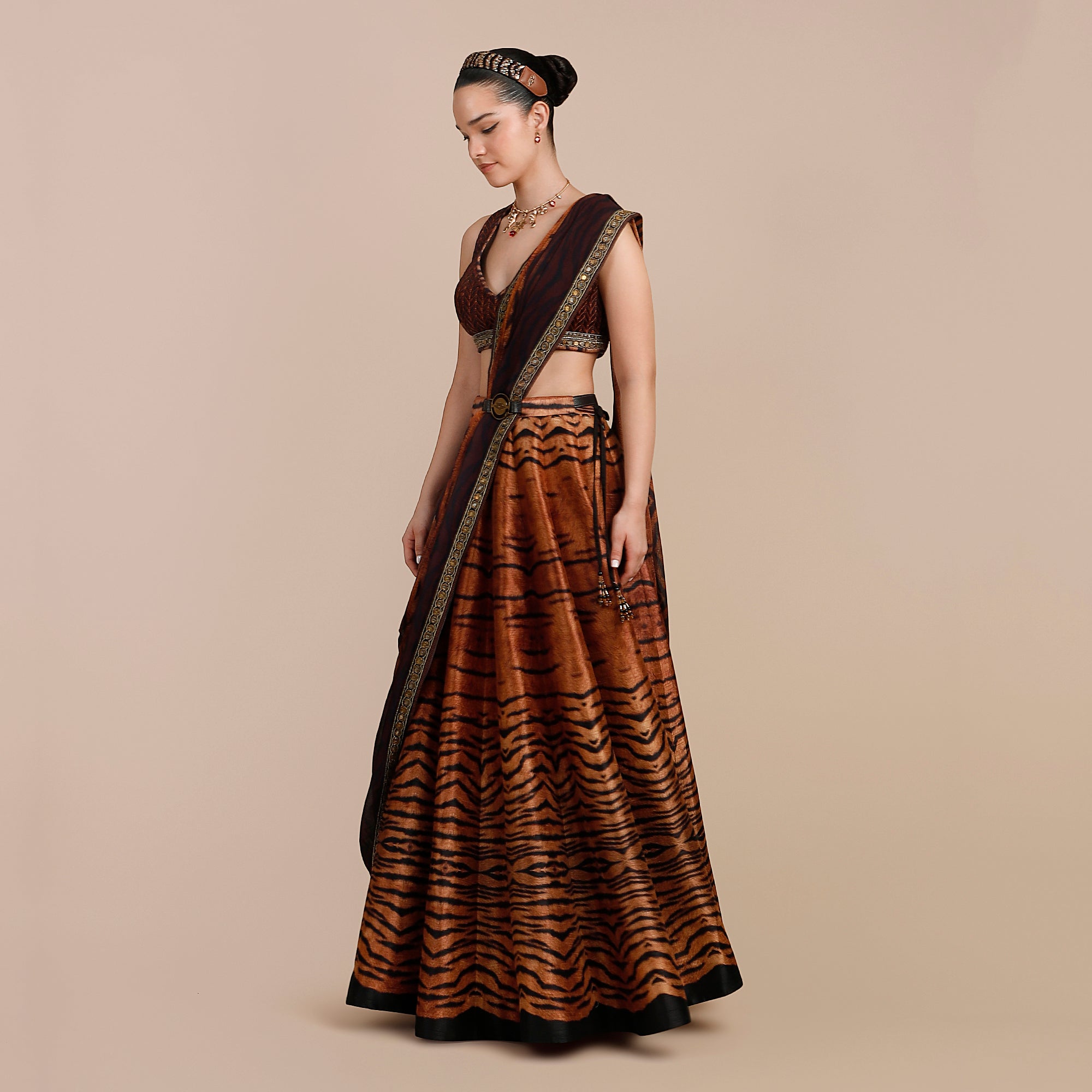 Tiger Print Ombre Stole | SATT