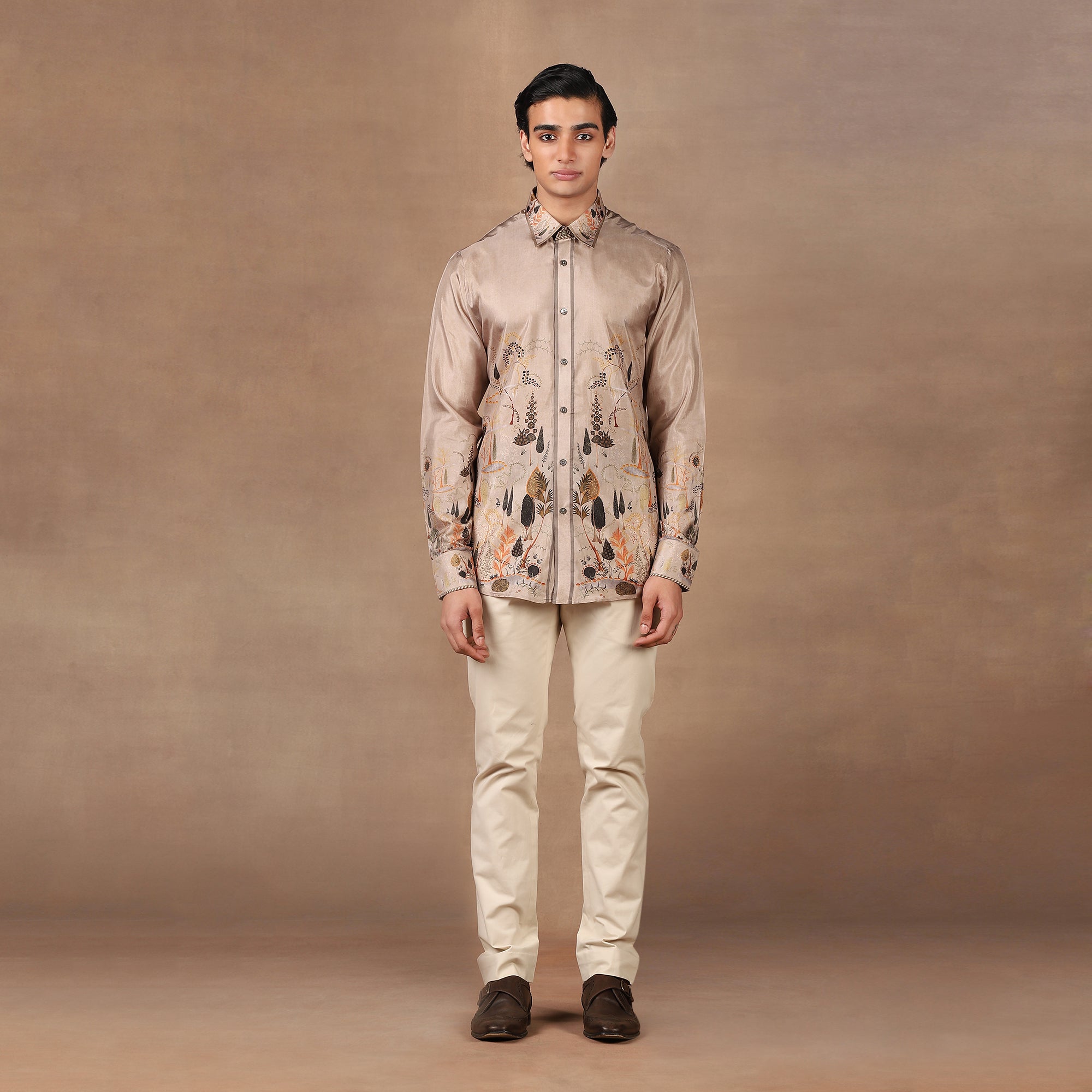 Warm Taupe Shirt | MURAQQA