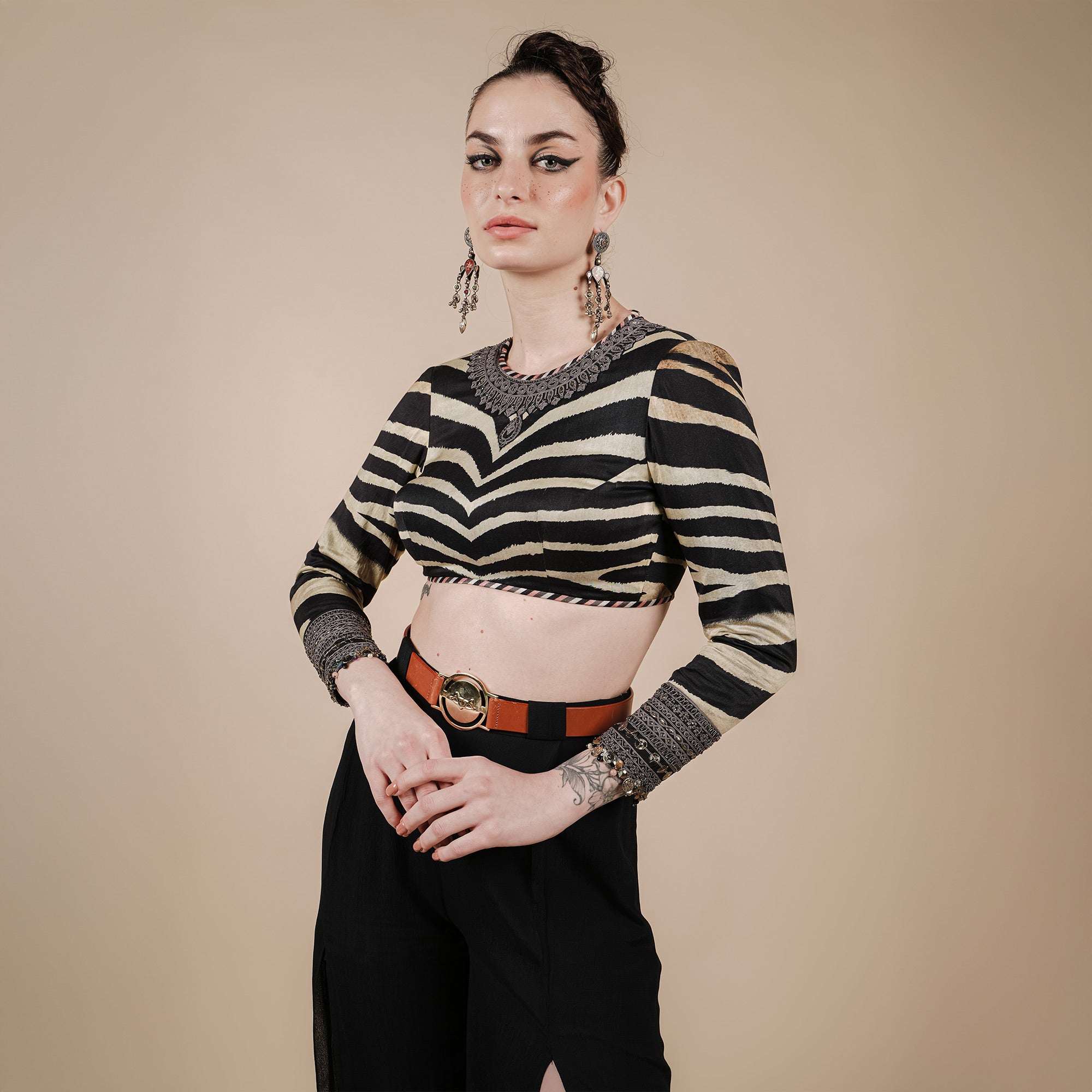 Zebra Print Short Top | CHAR