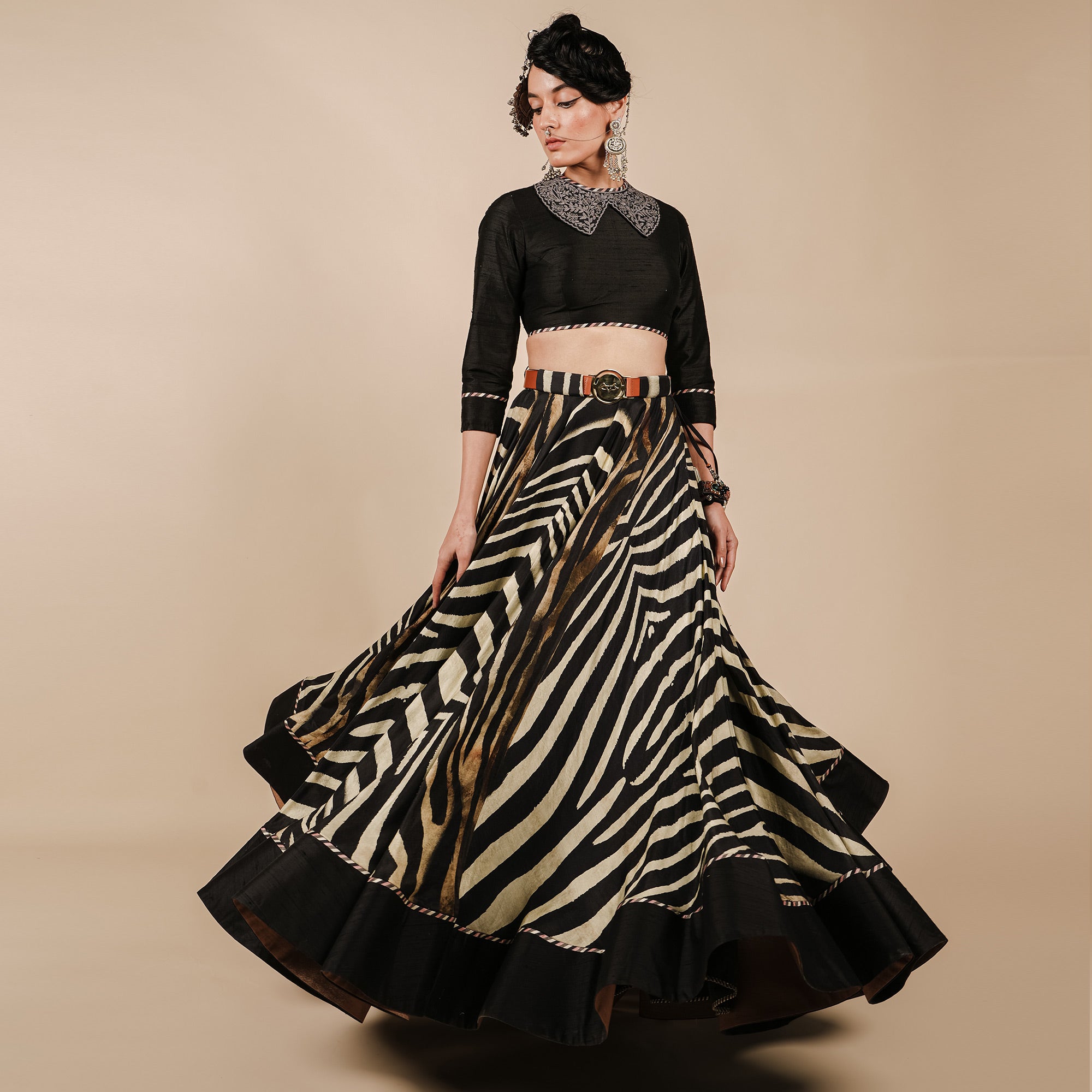Zebra Print Skirt Set | CHAR