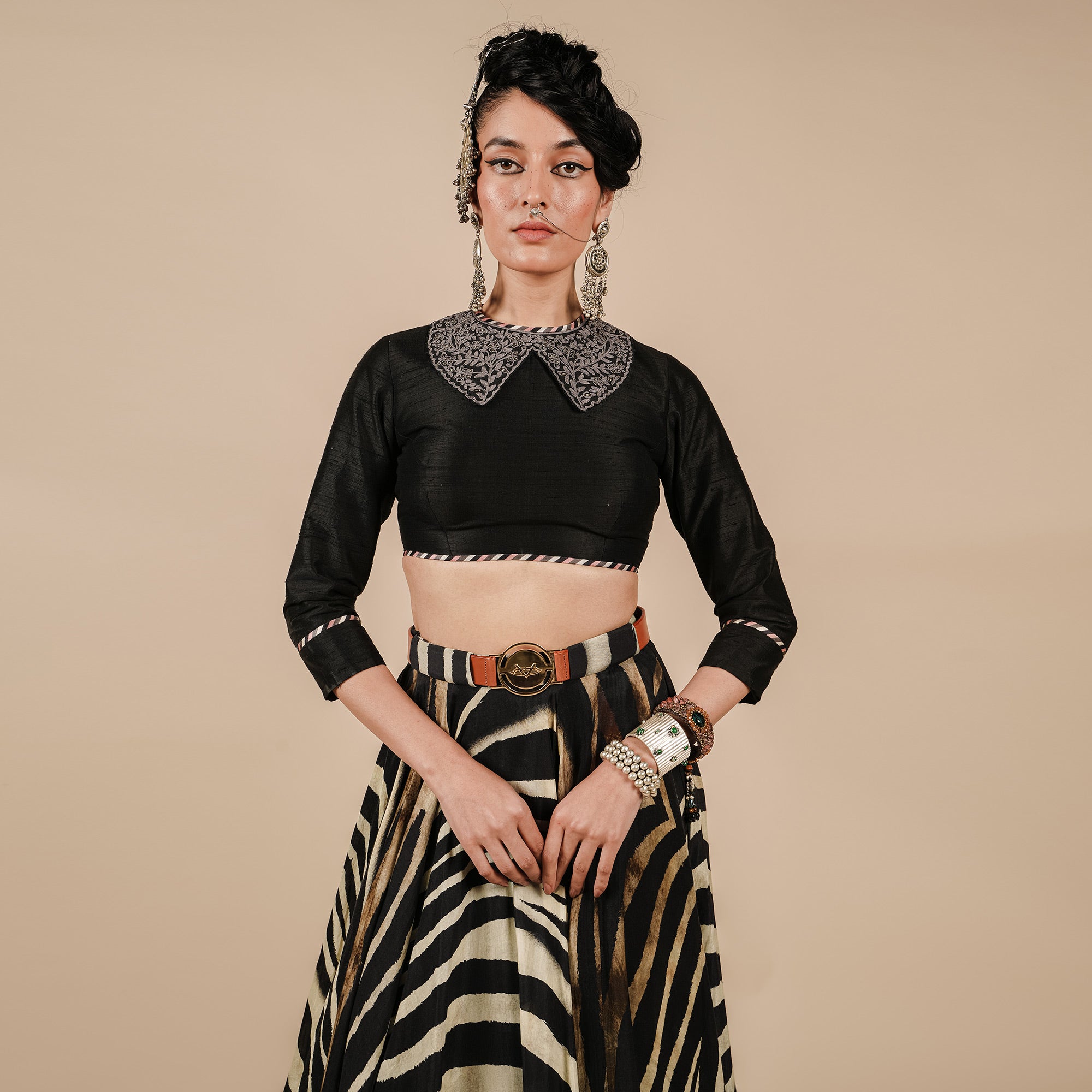 Zebra Print Skirt Set | CHAR