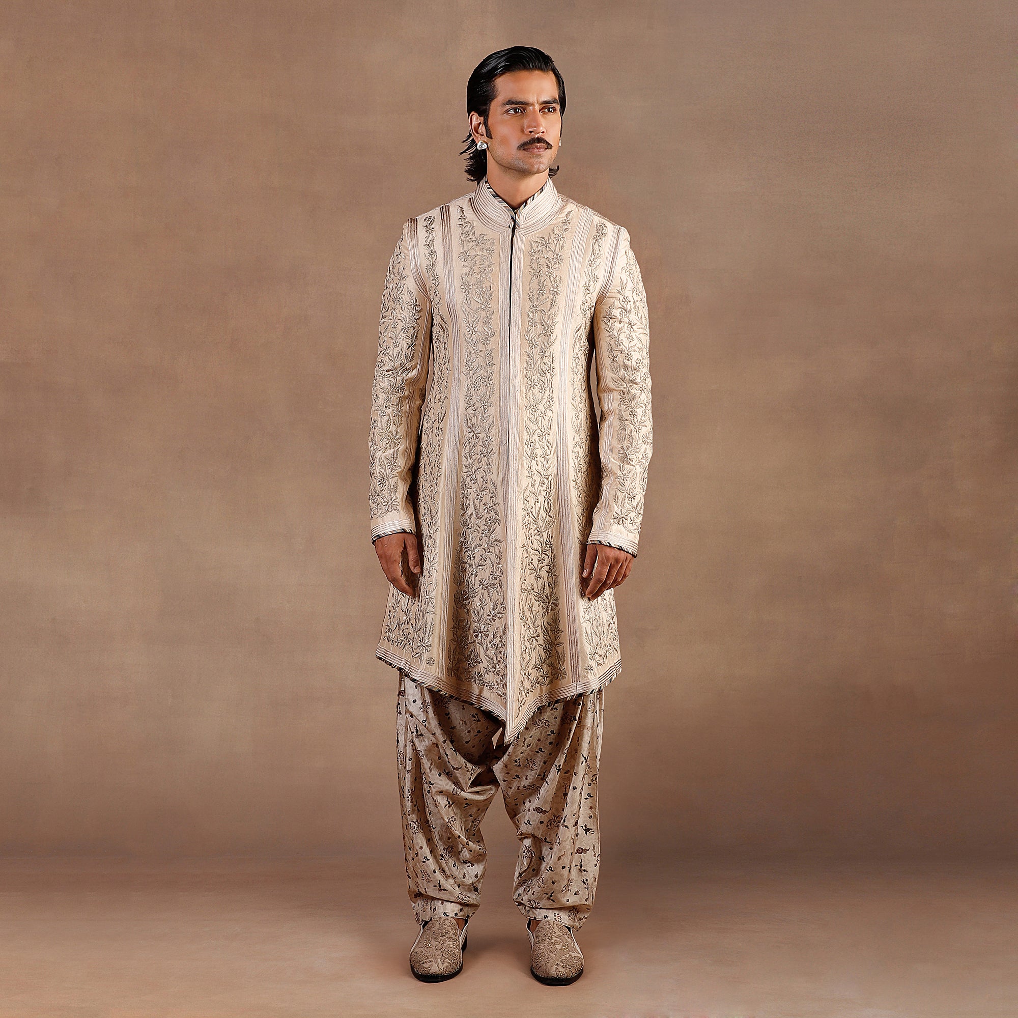 Almond Ivory Sherwani Set | EAST