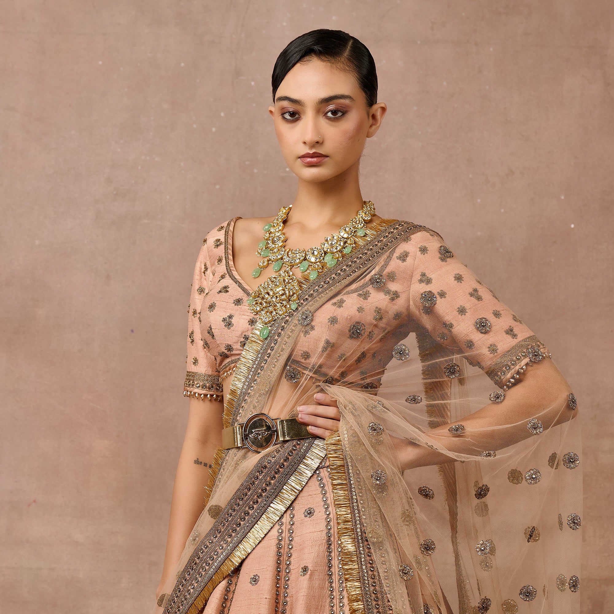 Baby Pink Lehenga Set | EAST