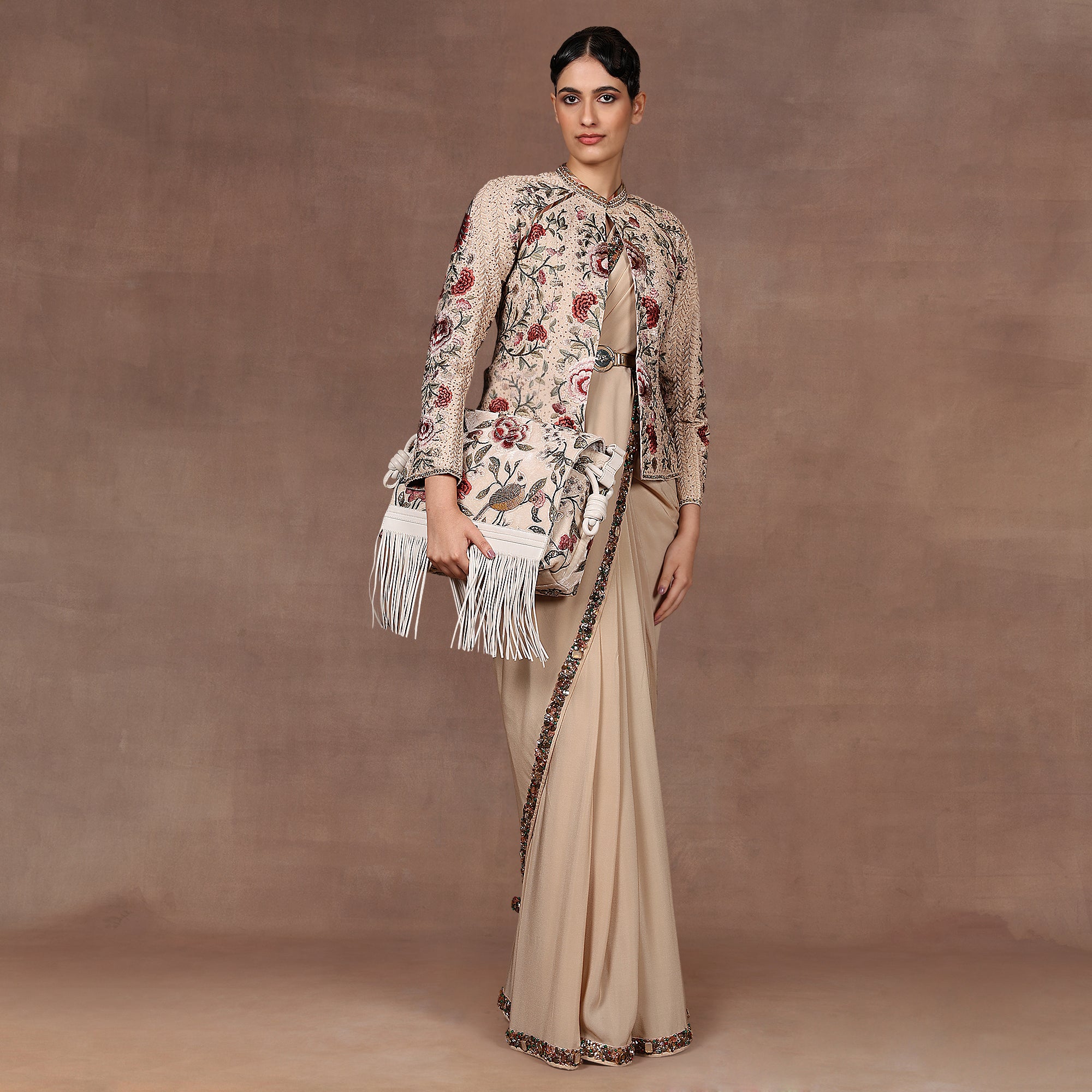 Blush Ivory Oversized Clutch Bag