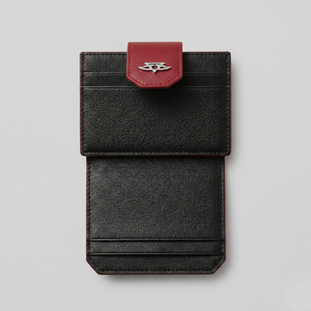 Chevron Flap Card Holder