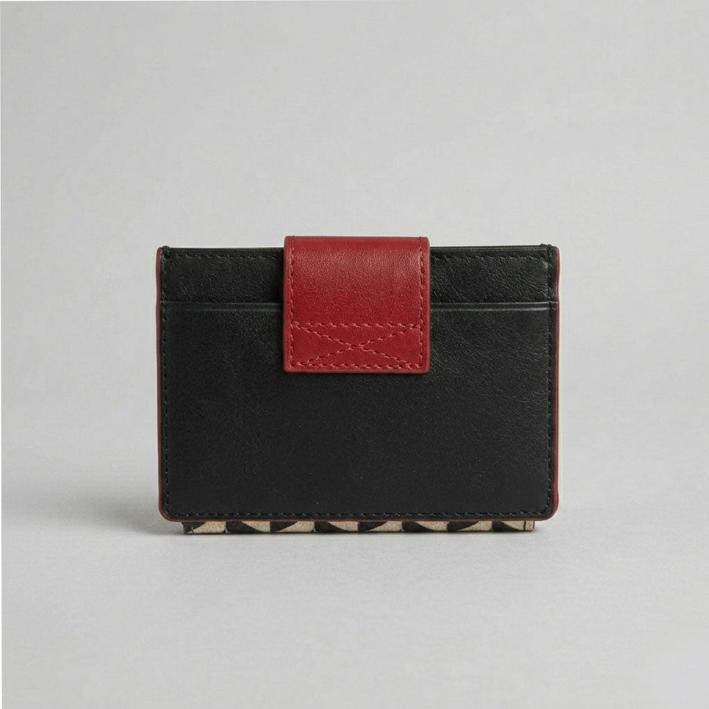 Chevron Flap Card Holder