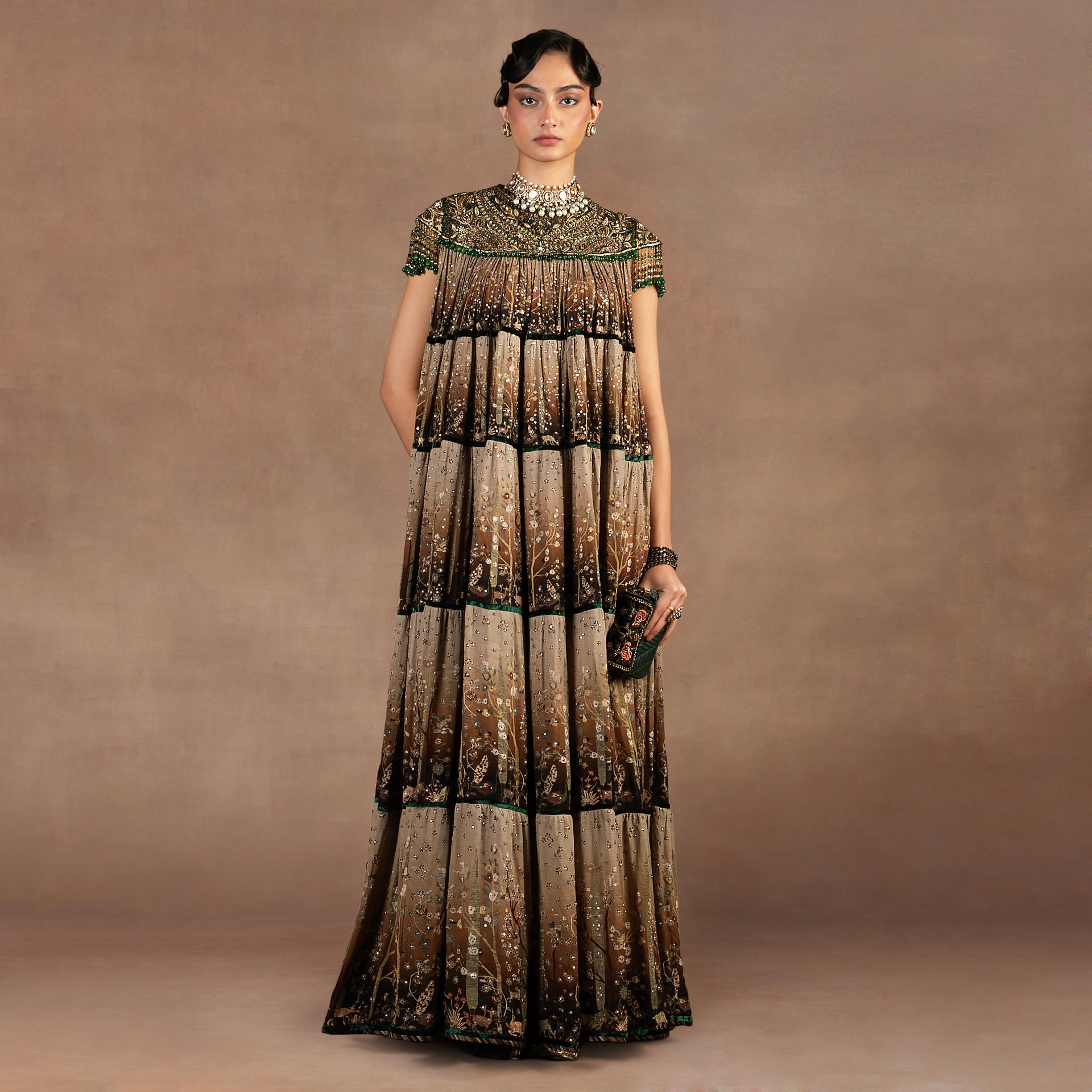Chocolate Brown Ombre Dress