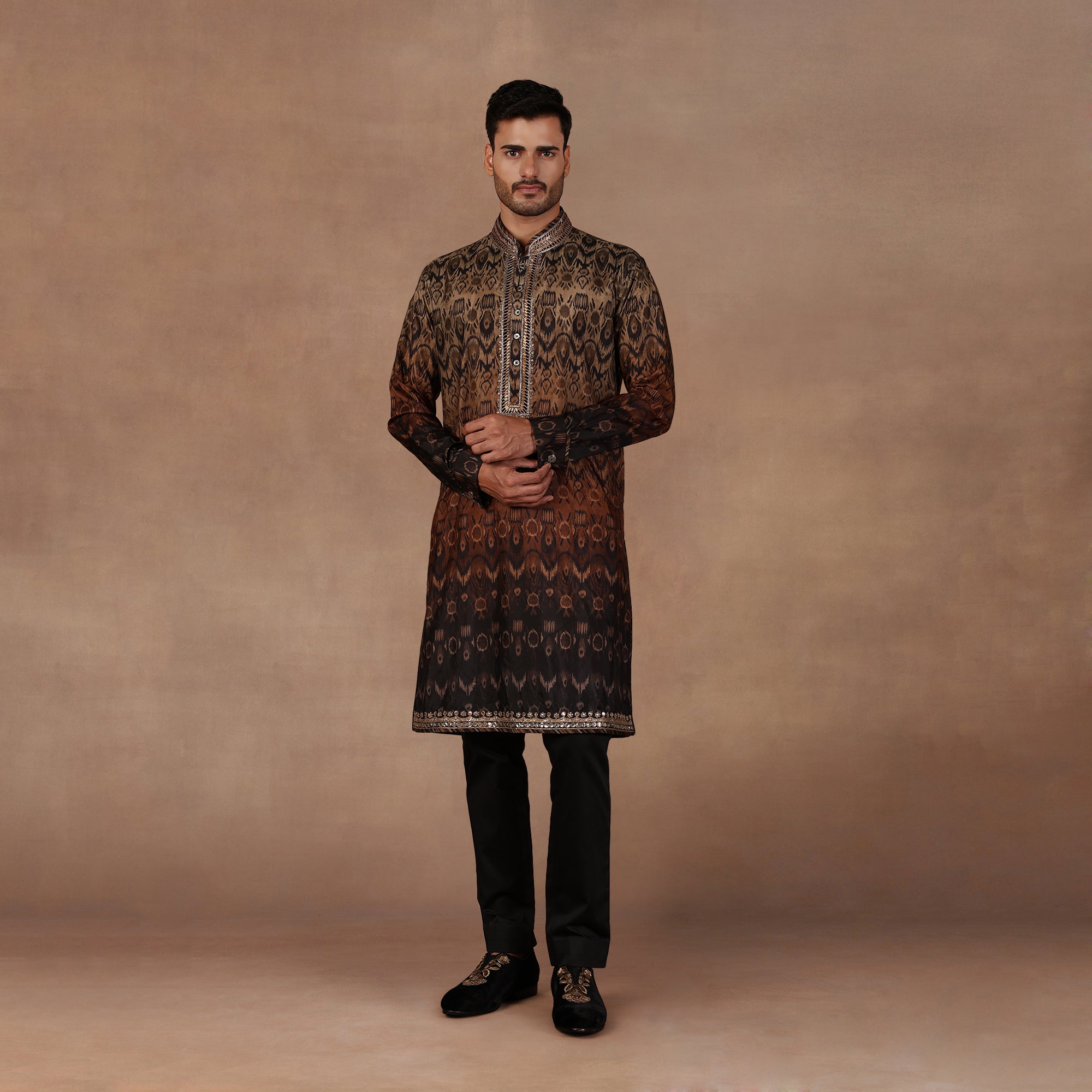 Chocolate Ombre Kurta Set | EAST