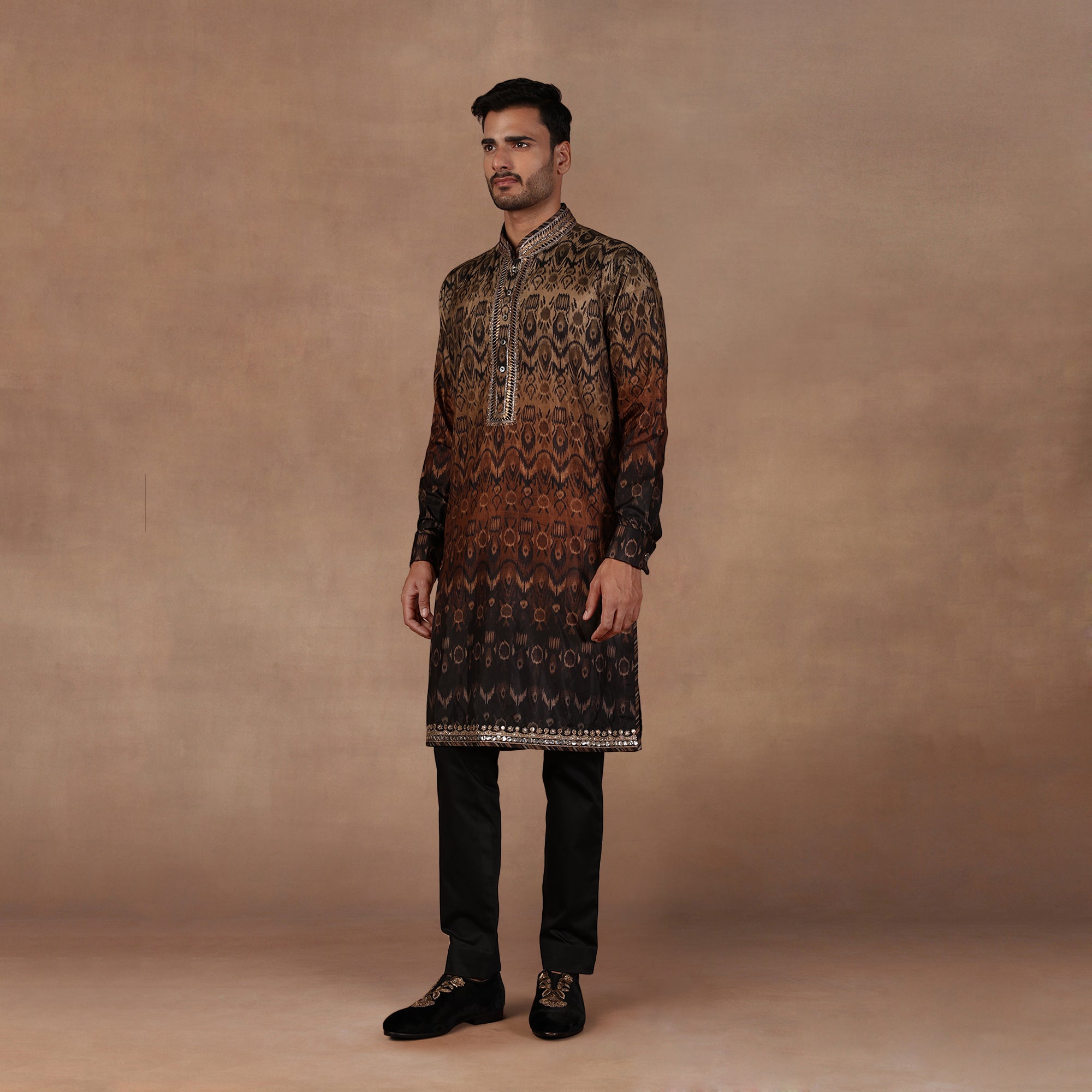 Chocolate Ombre Kurta Set | EAST