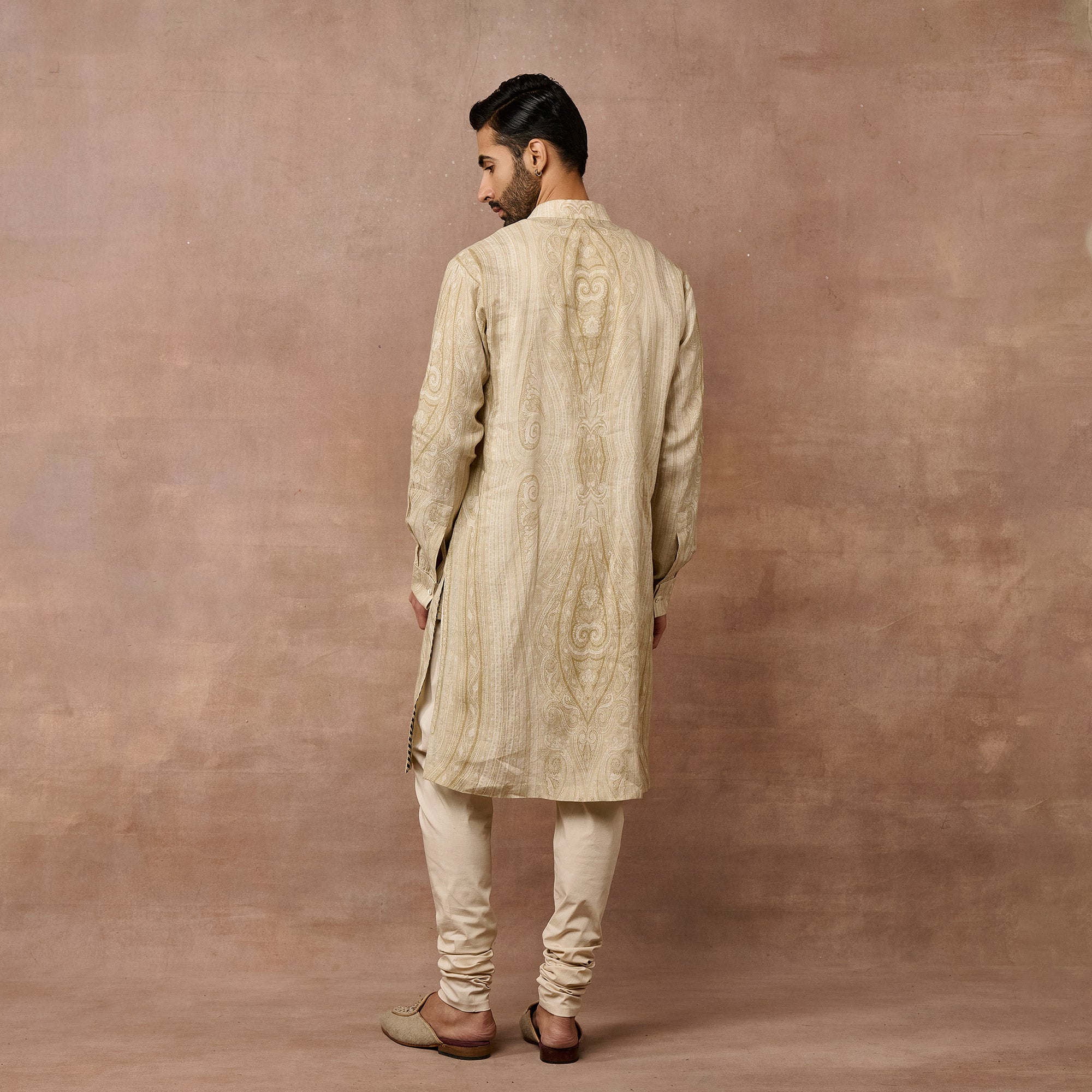 Crème Ivory Jamawar Kurta Set | EAST