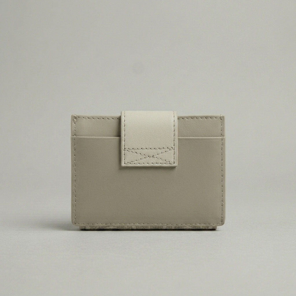 Crème Ivory Phoenix Diasun Flap Card Holder