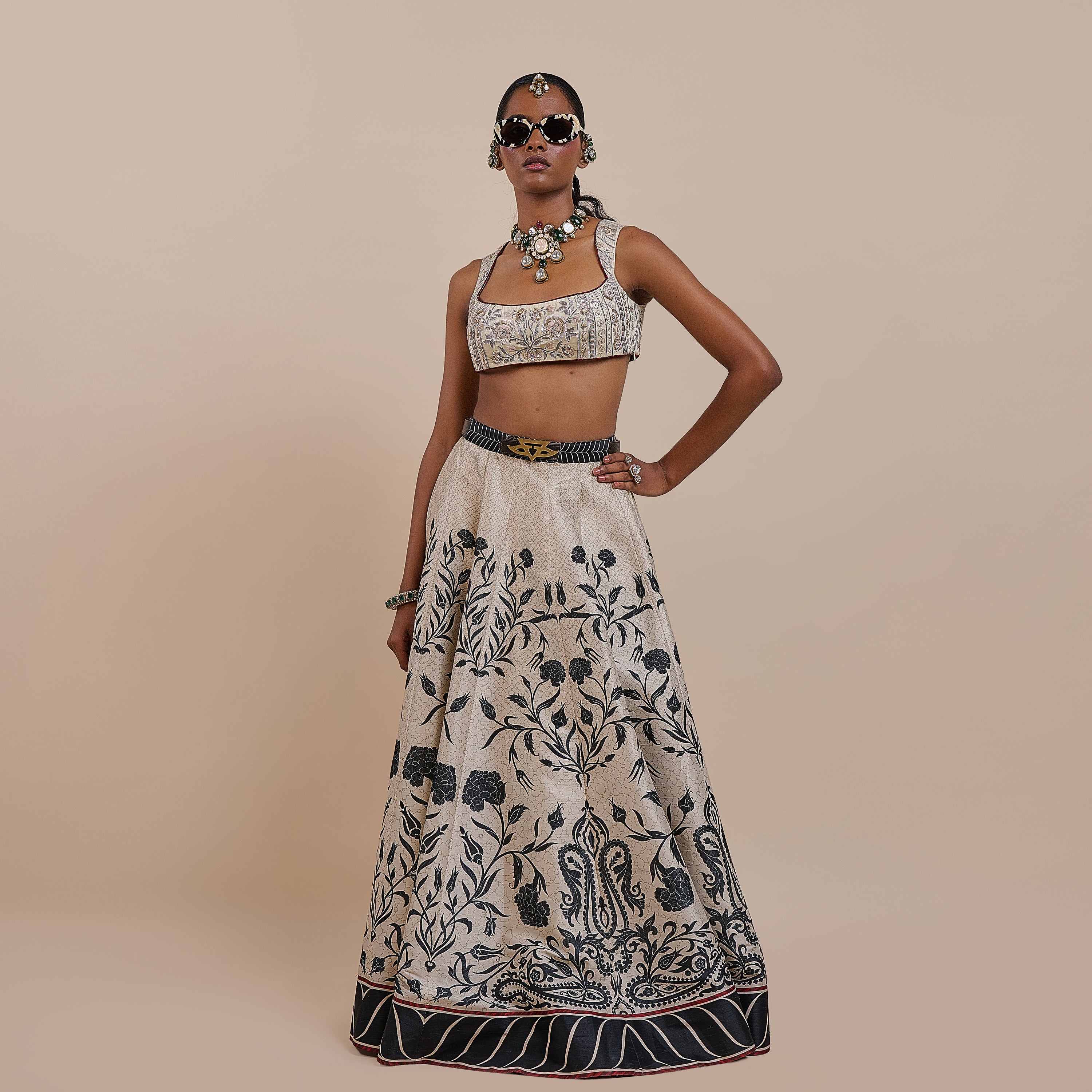 Crème Ivory Skirt Set | ATTH