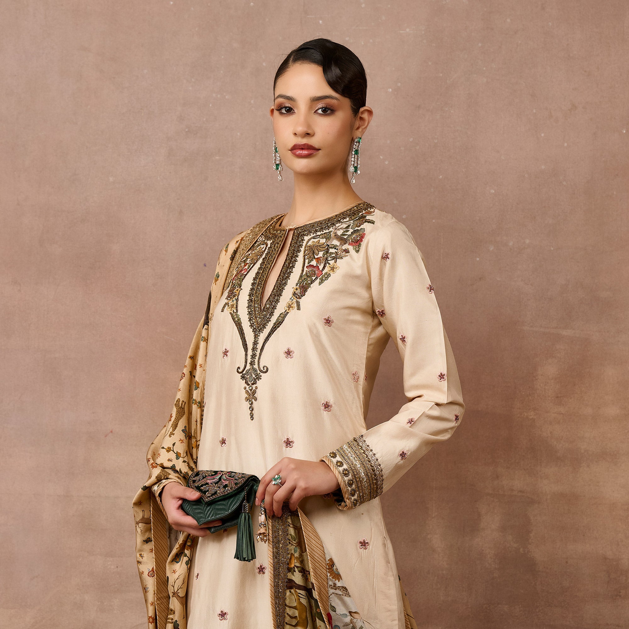 Crème Ivory - Yellow Tunic Set | EAST