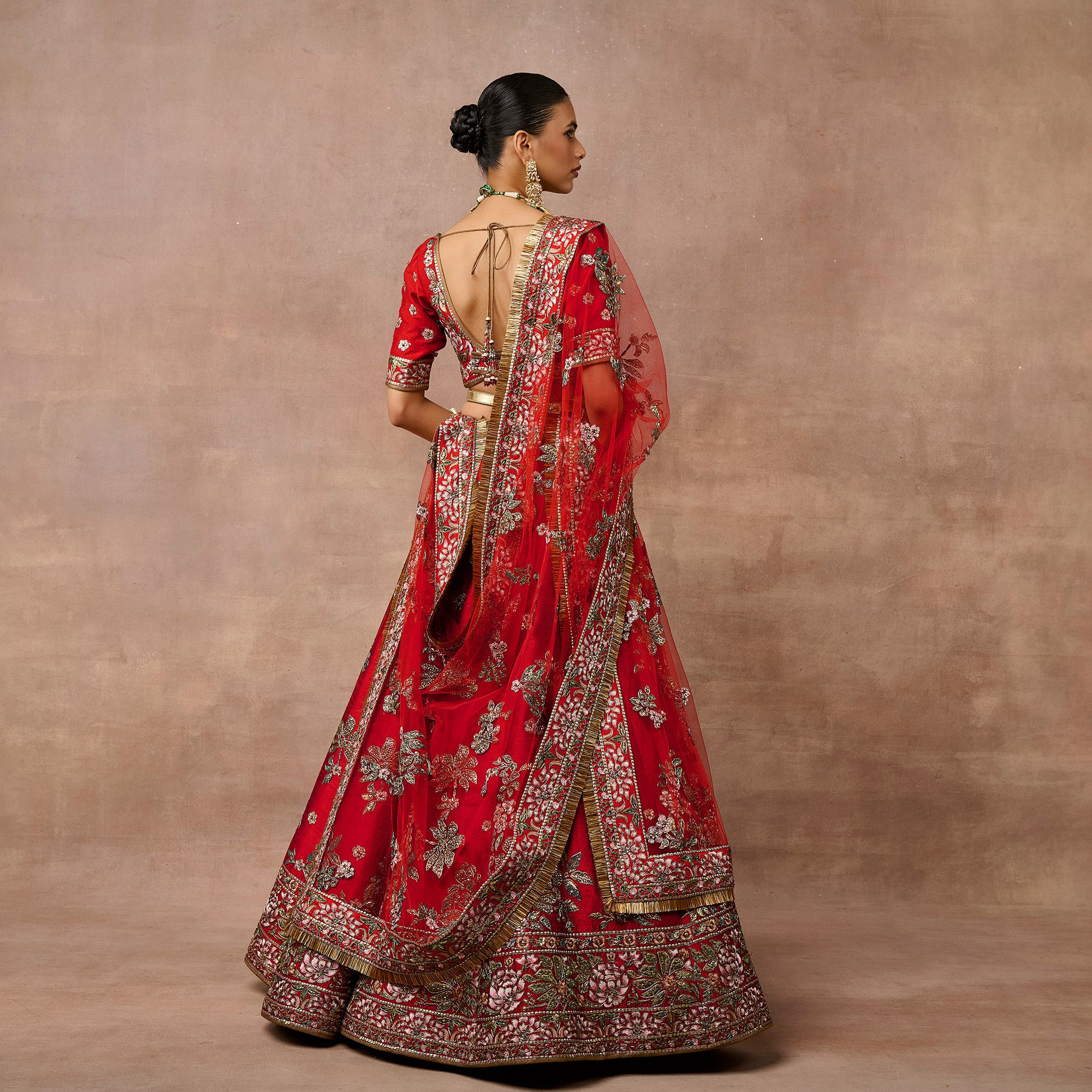 Crimson Red Lehenga Set | EAST
