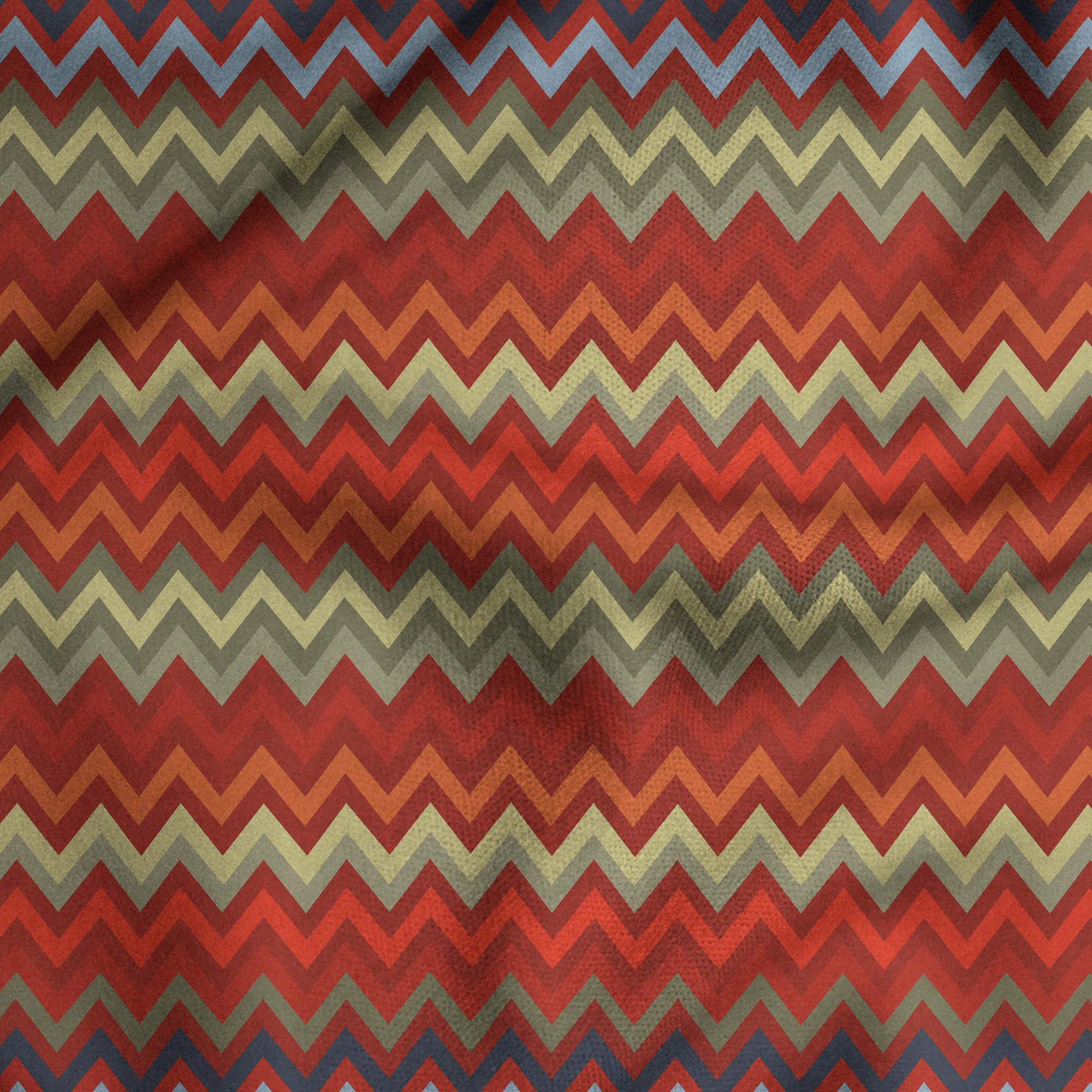 Crimson Red - Multi Hued Printed Safa | MURAQQA