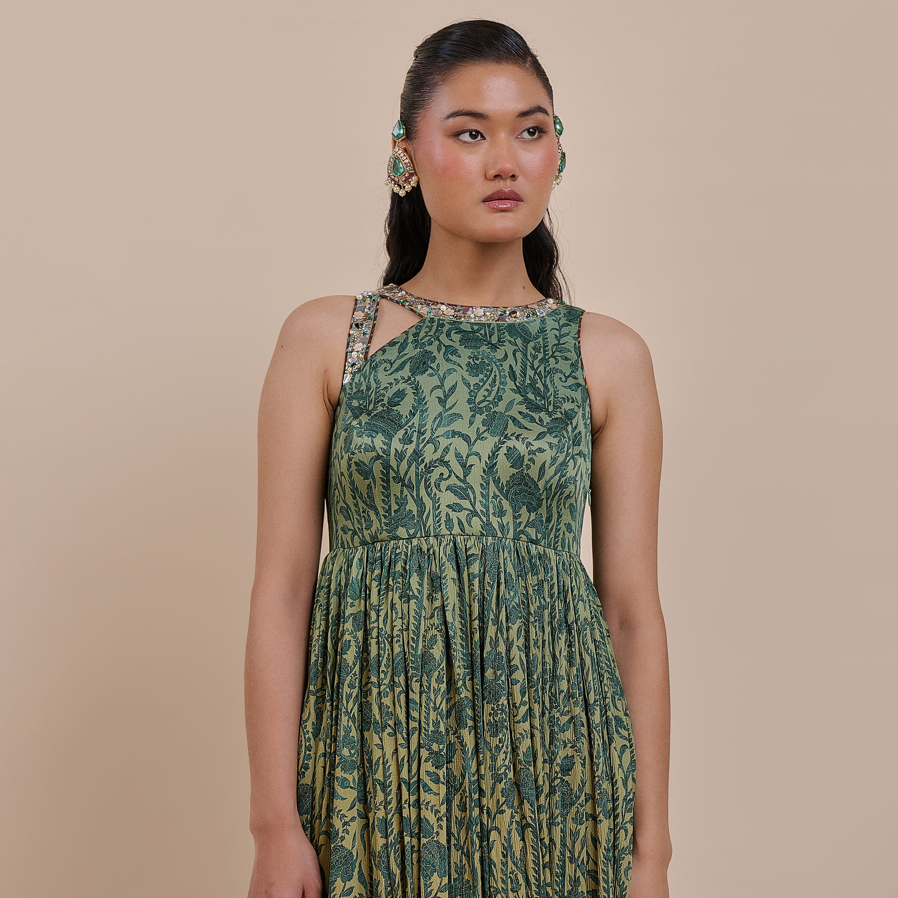 Emerald Green Ombre Maxi Dress | ATTH