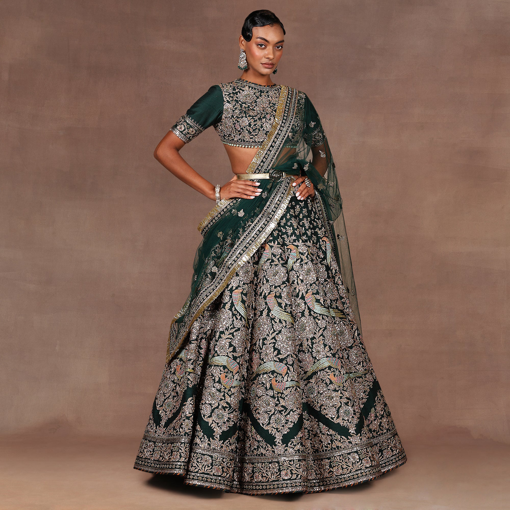 Emerald Lehenga Set | EAST