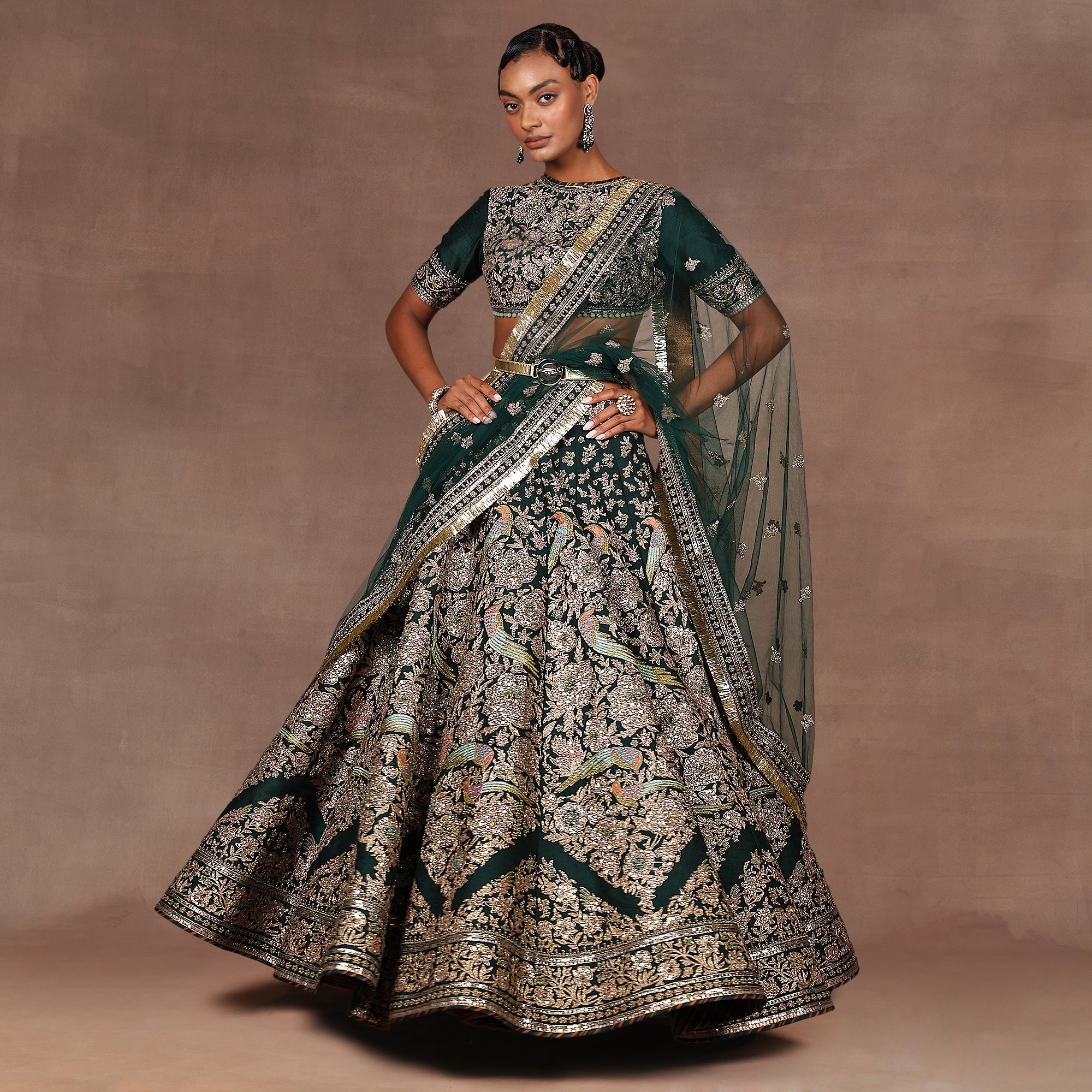 Emerald Lehenga Set | EAST