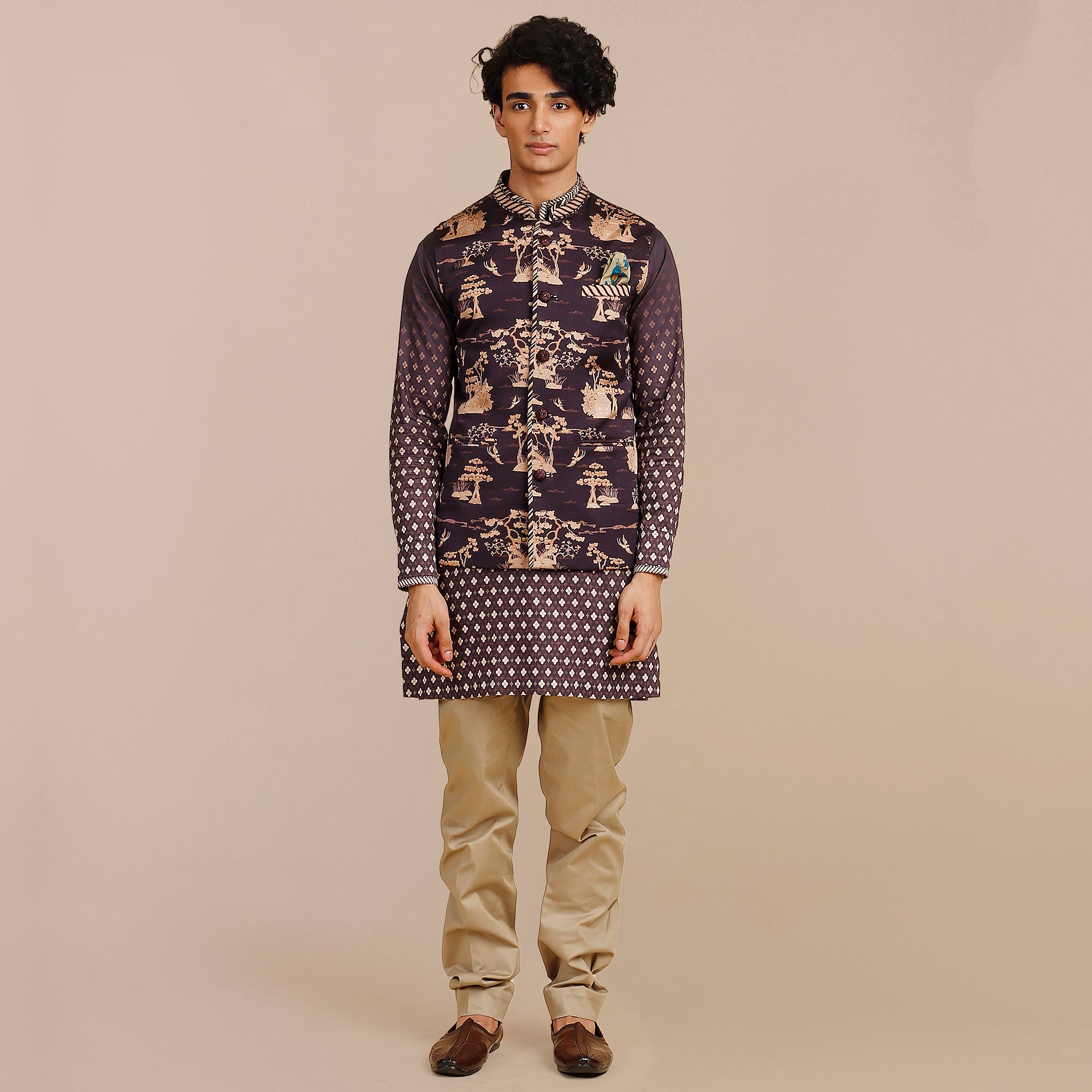 Imperial Purple Nehru Jacket | SATT