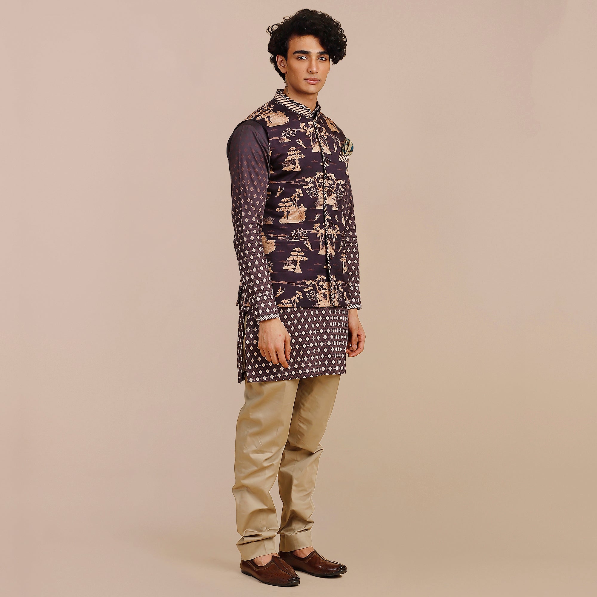 Imperial Purple Nehru Jacket | SATT