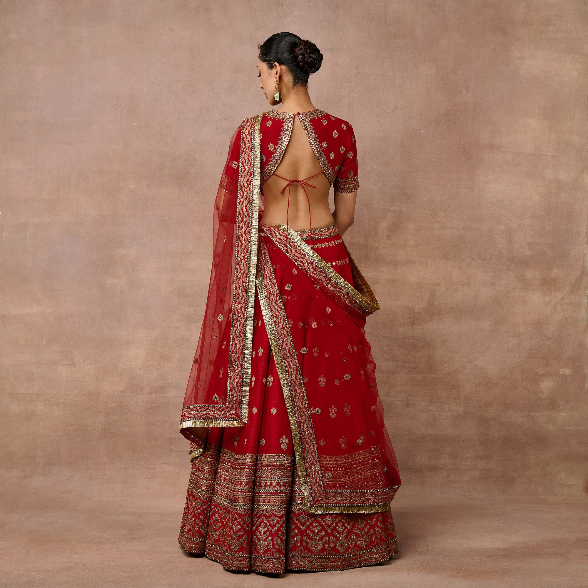 Imperial Red Lehenga Set | EAST