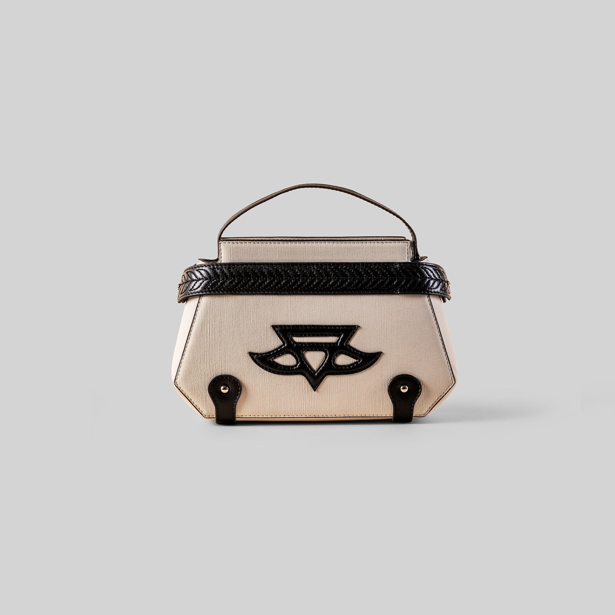 Ivory - Noir Phoenix Top Handle Bag