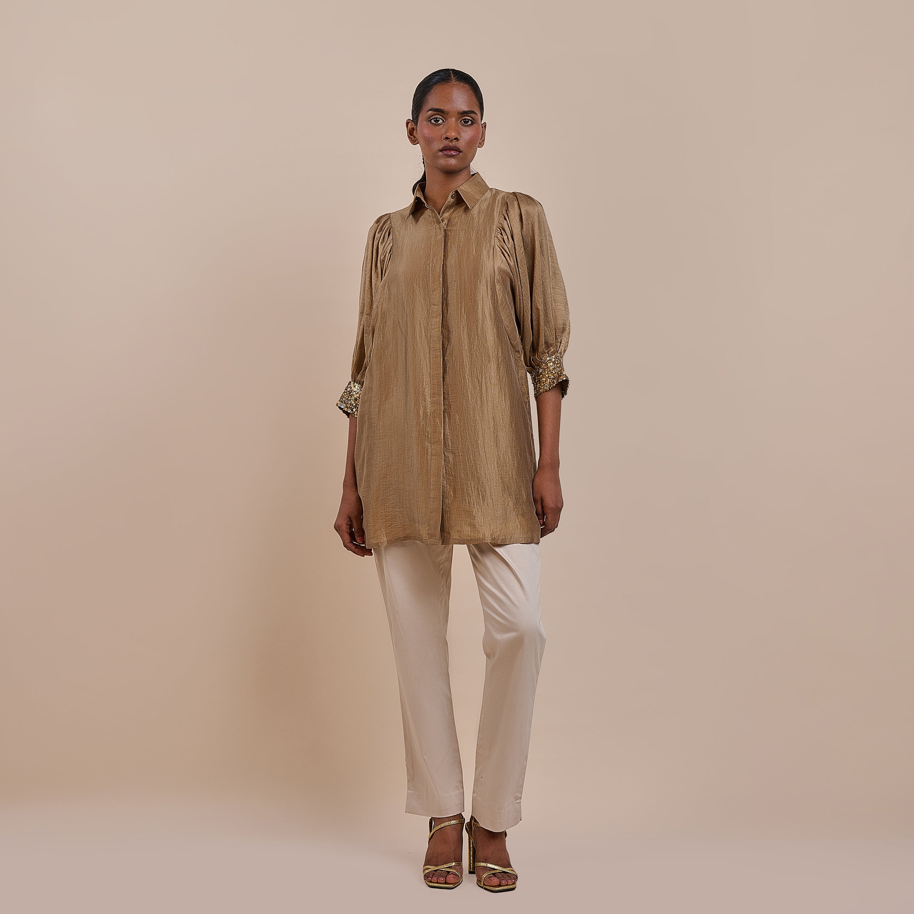 Bronze Beige Tunic | ATTH