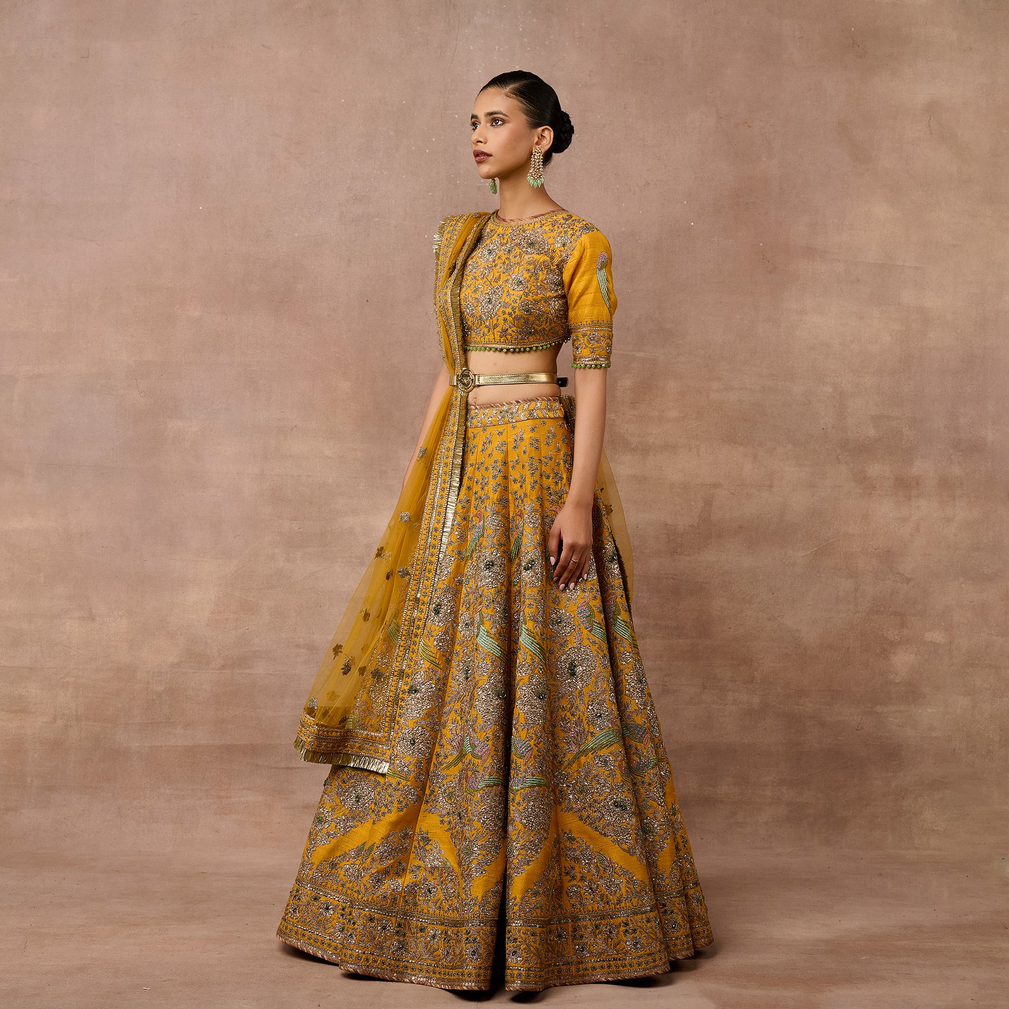 Mustard Yellow Lehenga Set | EAST