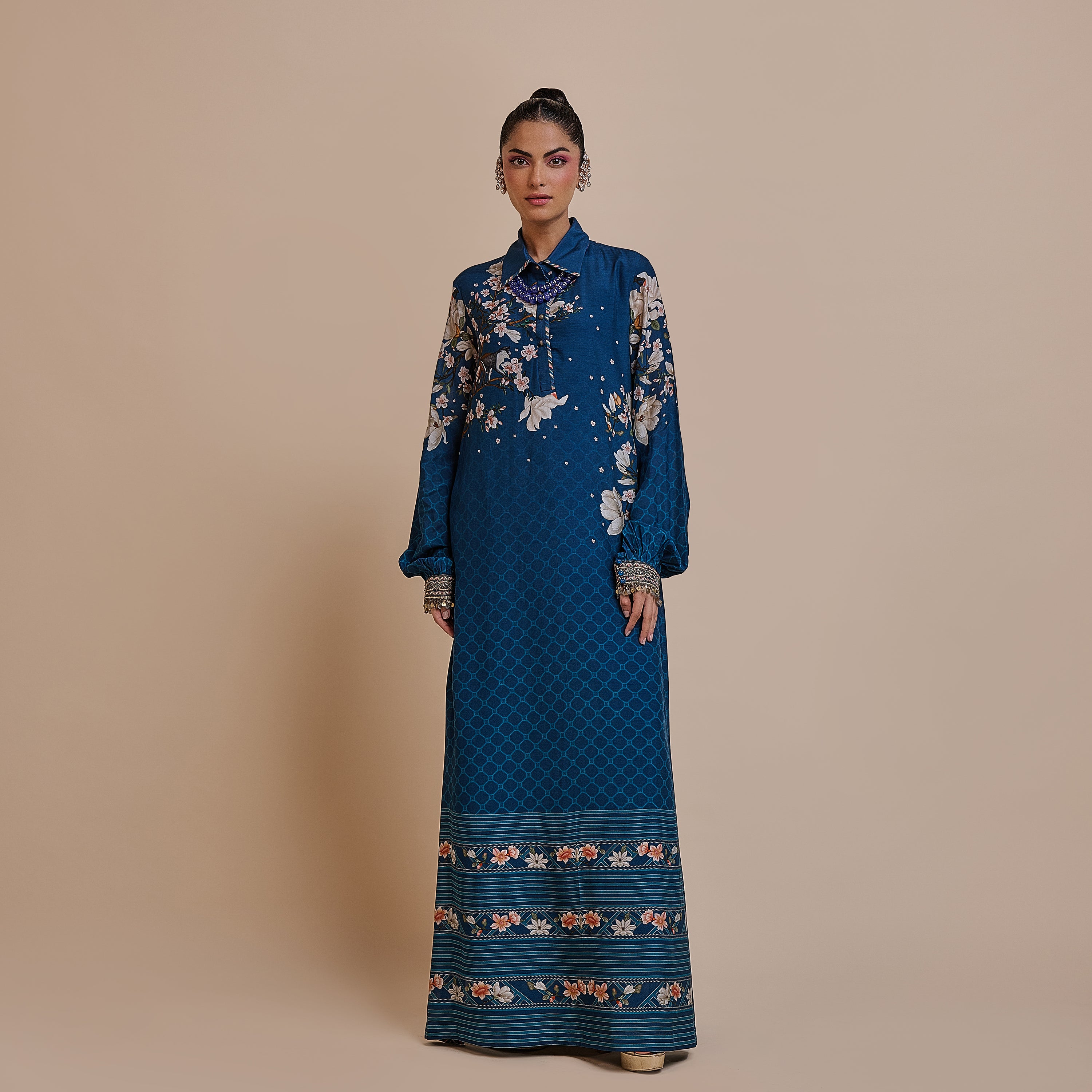 Navy Blue Kaftan | ATTH