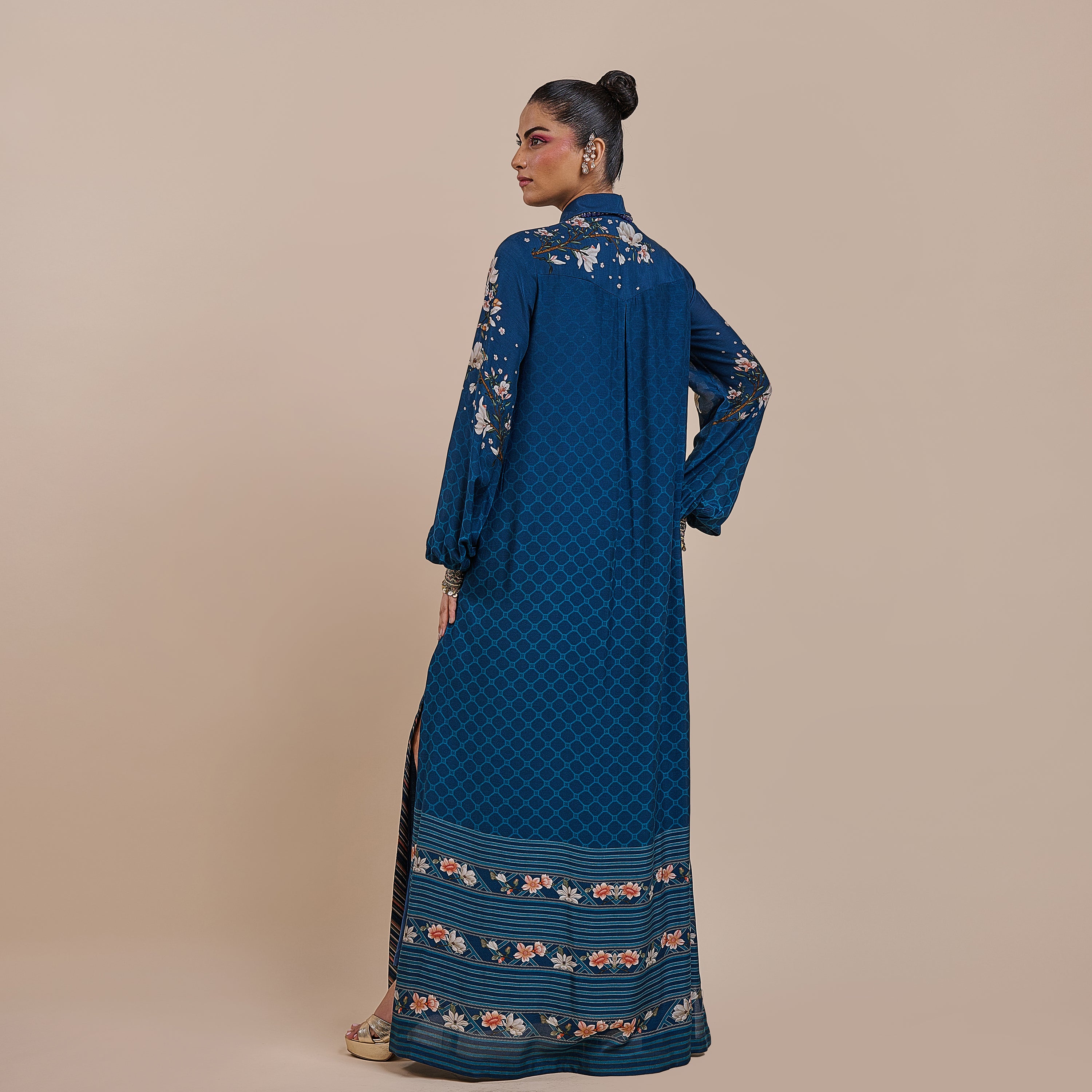 Navy Blue Kaftan | ATTH