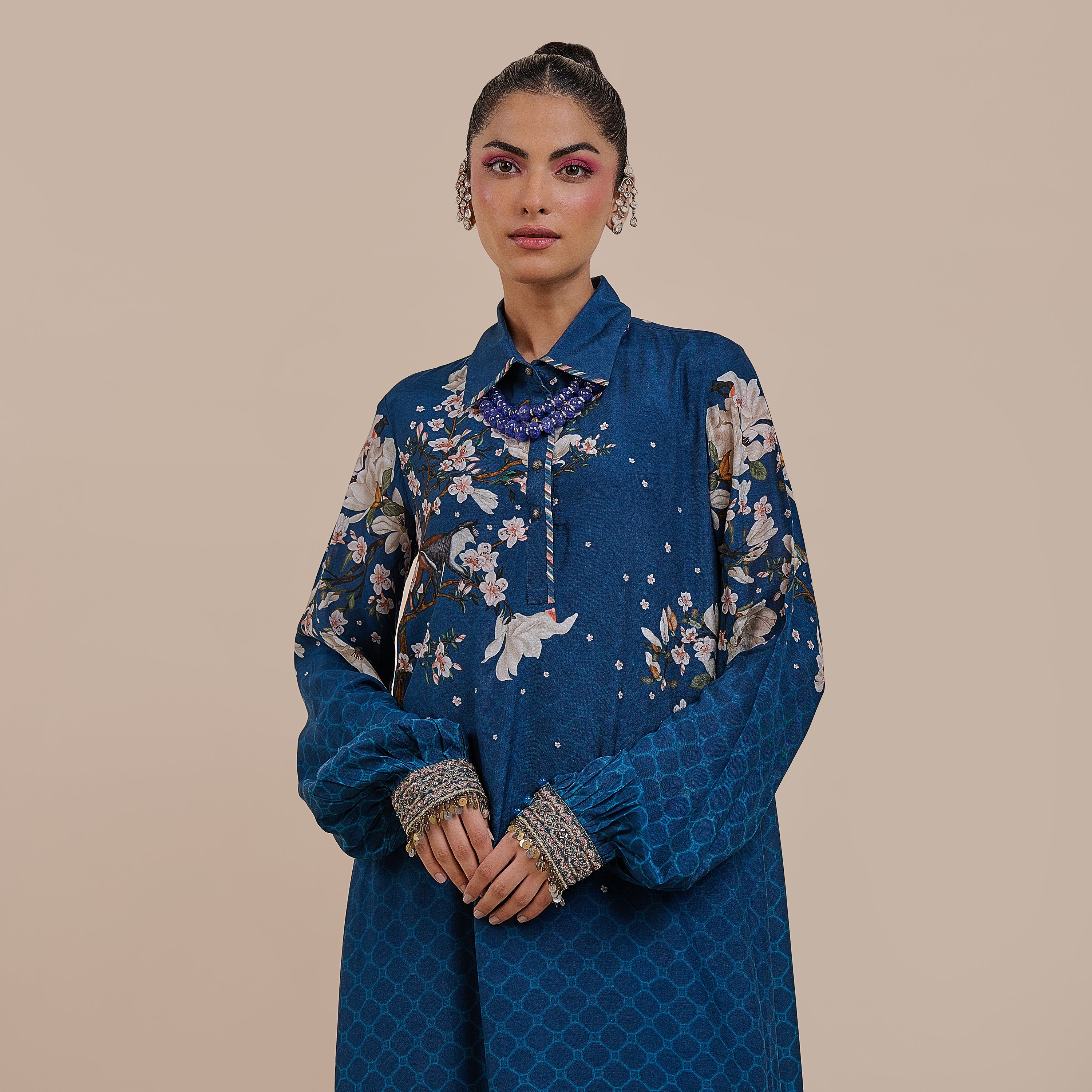 Navy Blue Kaftan | ATTH