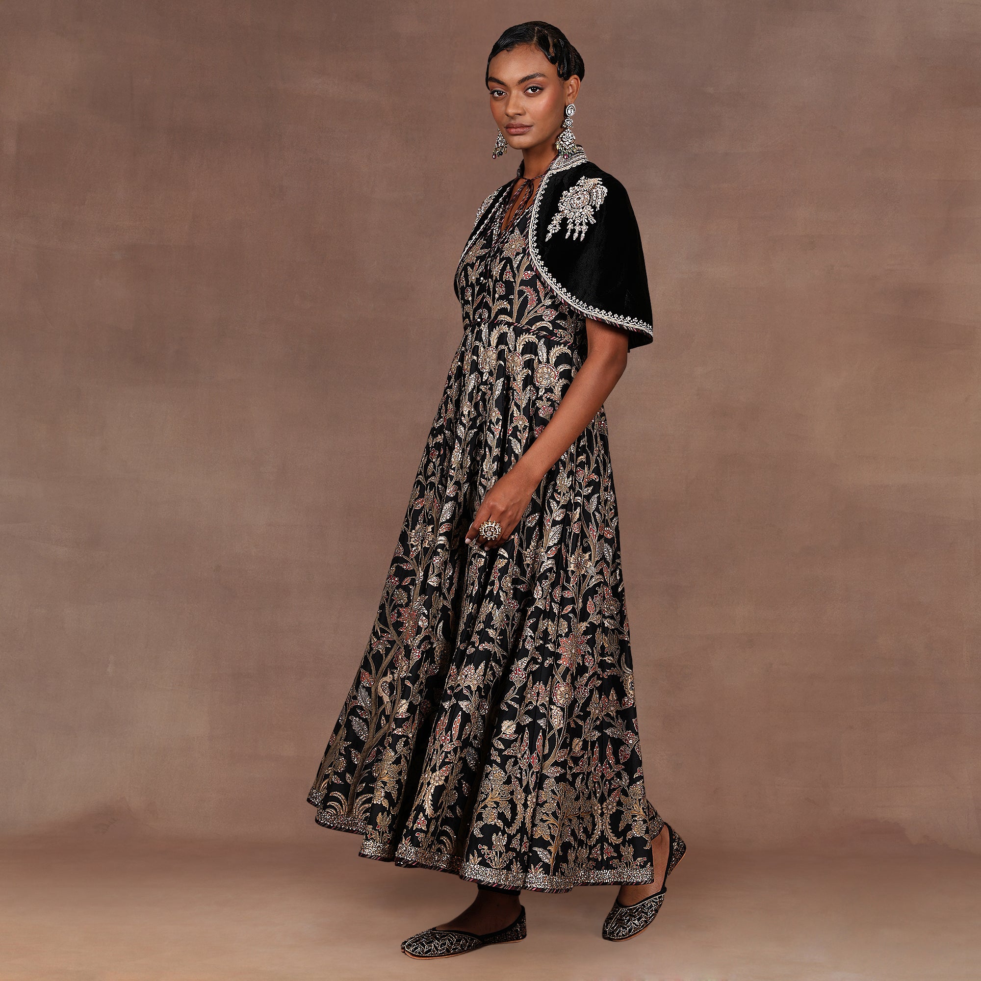 Noir Anarkali Set | EAST