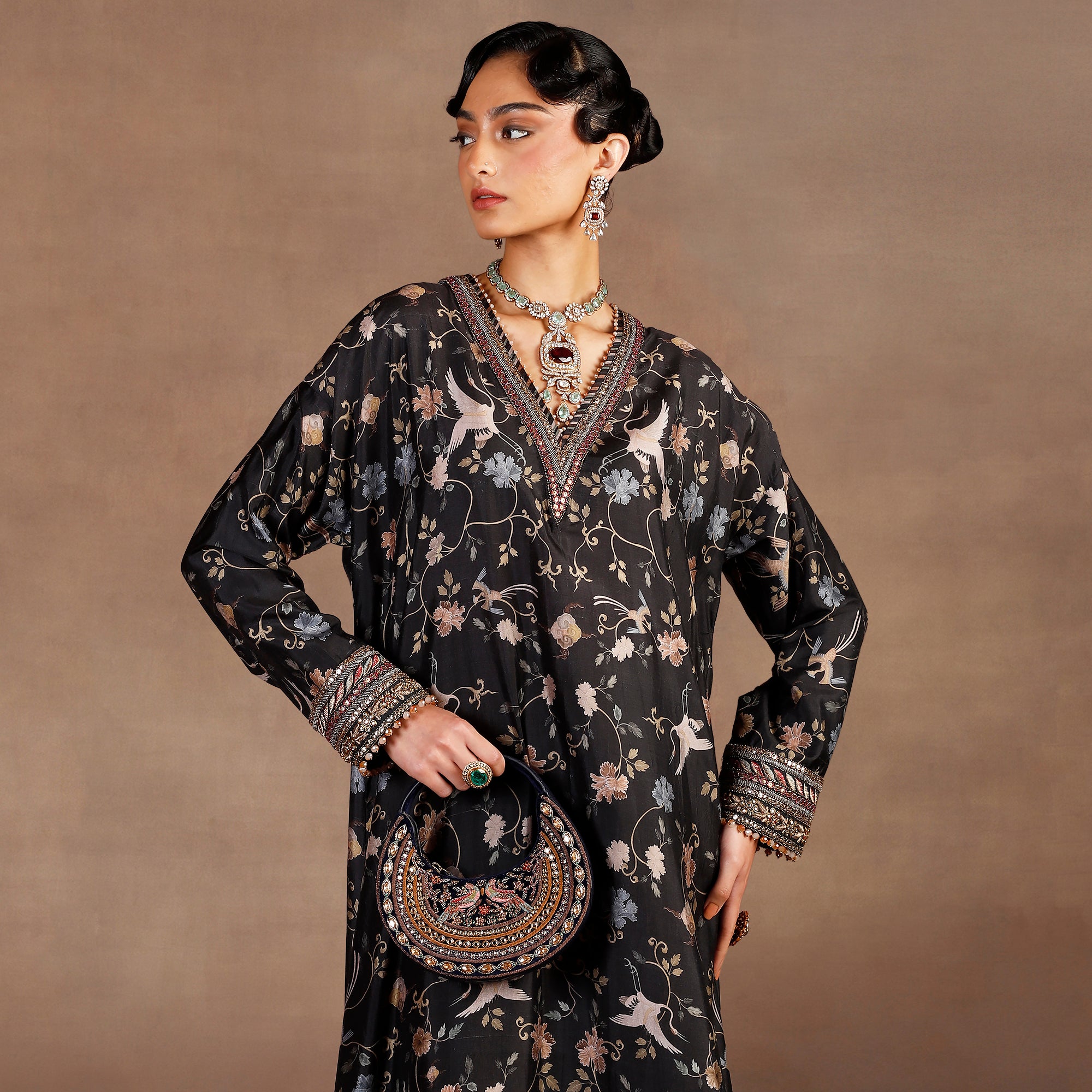Noir Black Kaftan | EAST