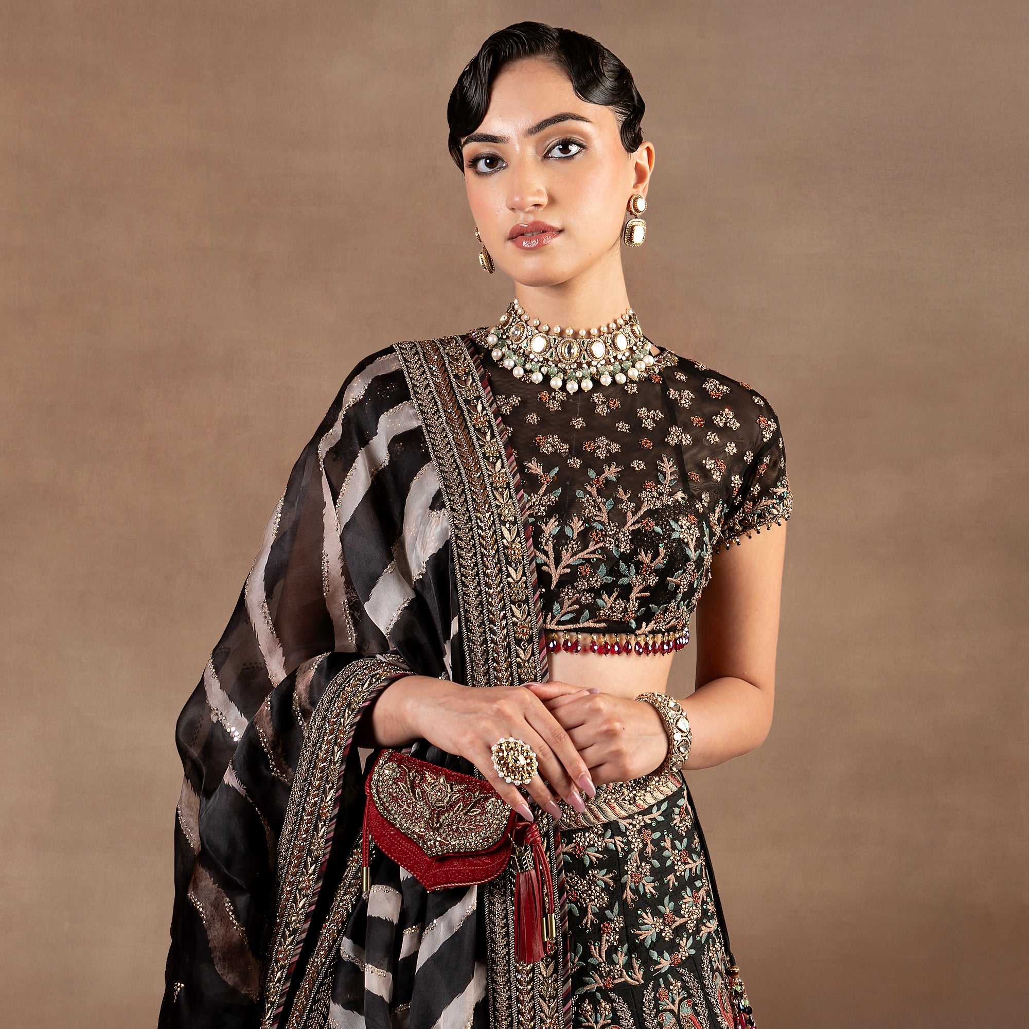 Noir Black Lehenga Set | EAST