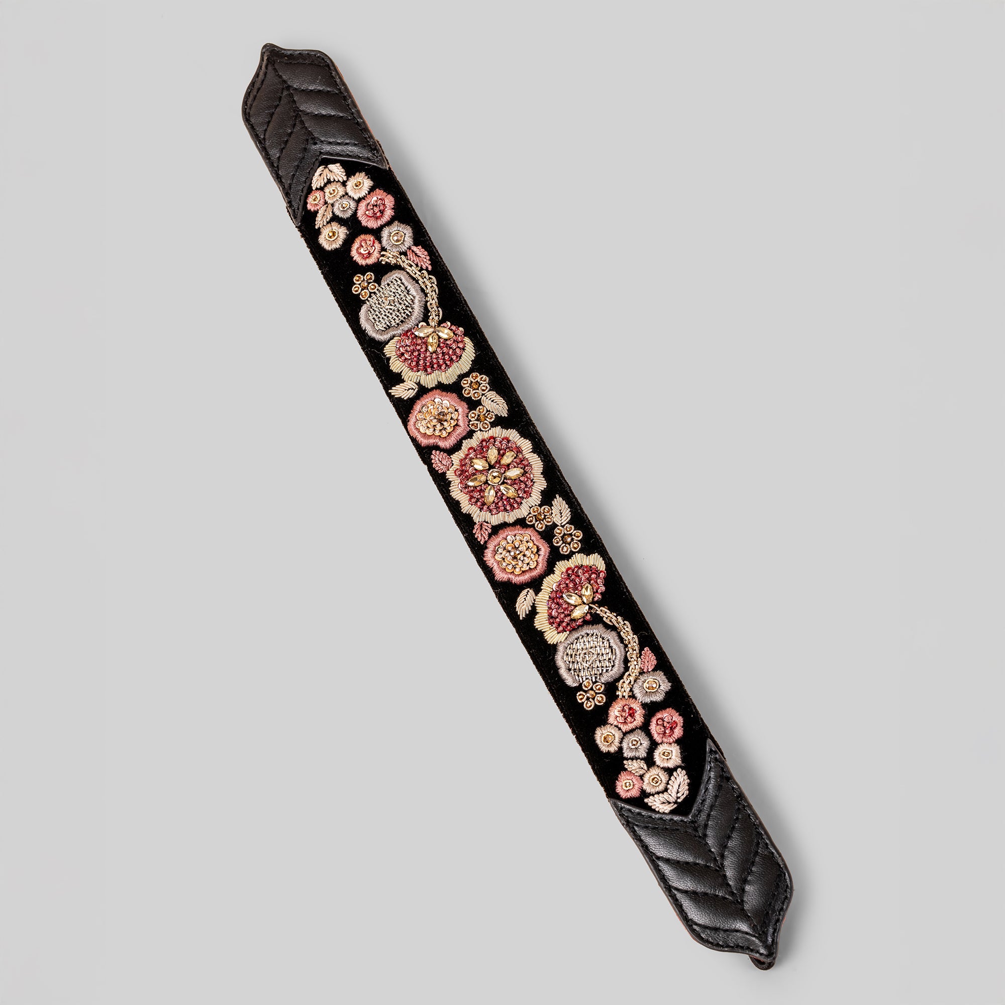 Noir Embroidered Hairband