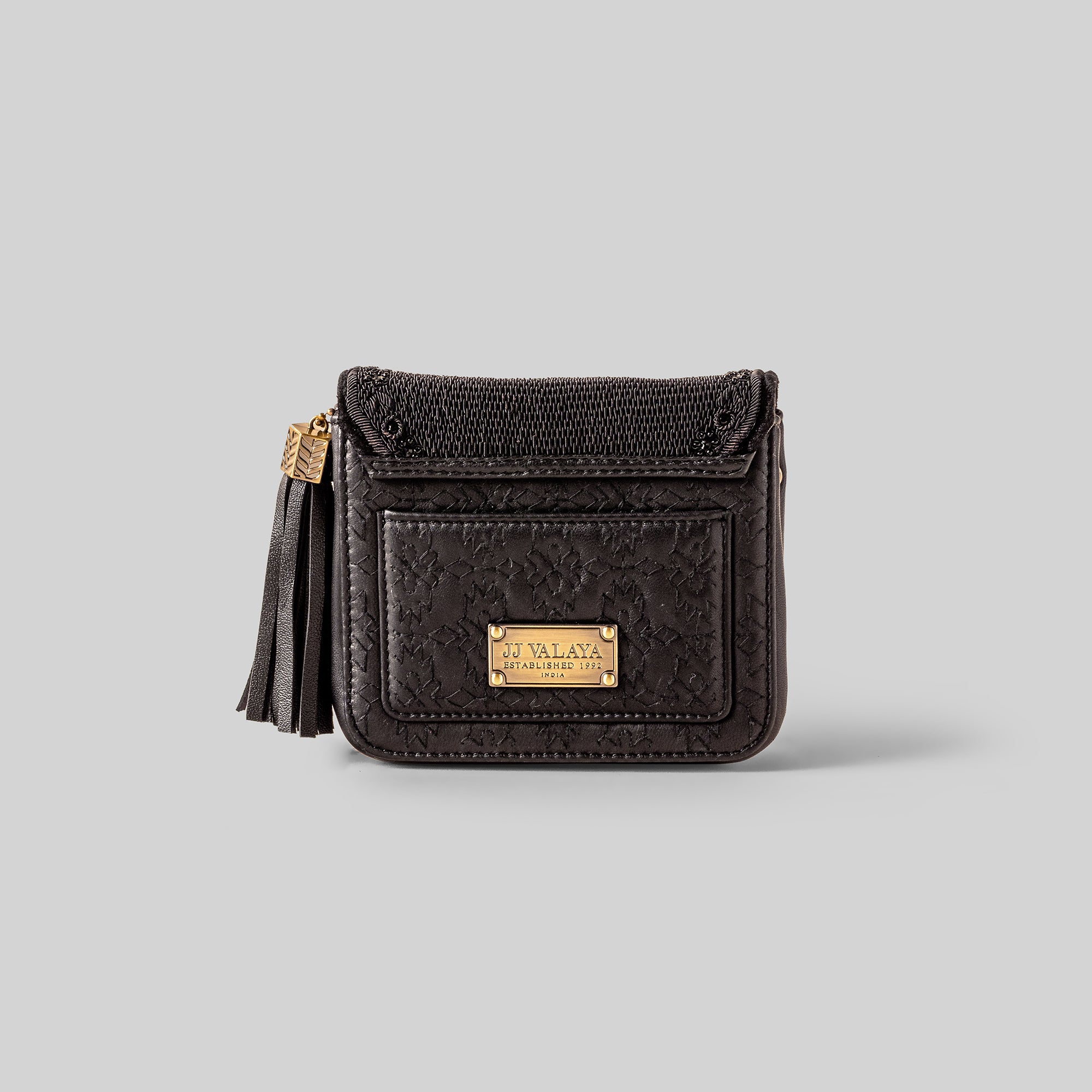 Noir - Gold Mini Flap Bag