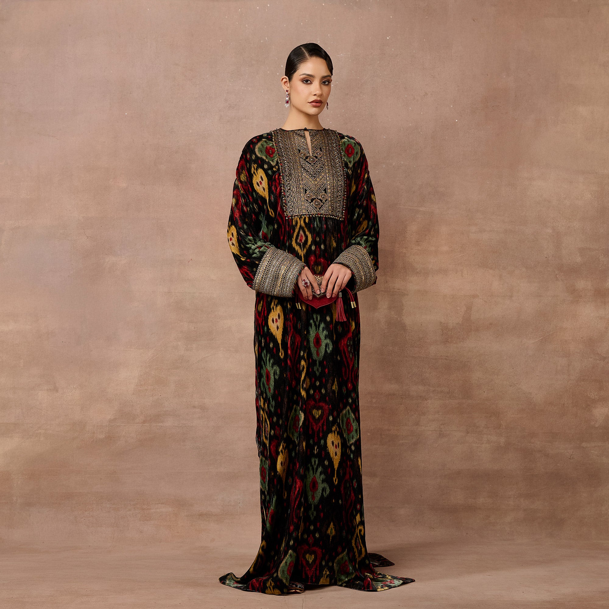 Noir Ikat Kaftan | EAST