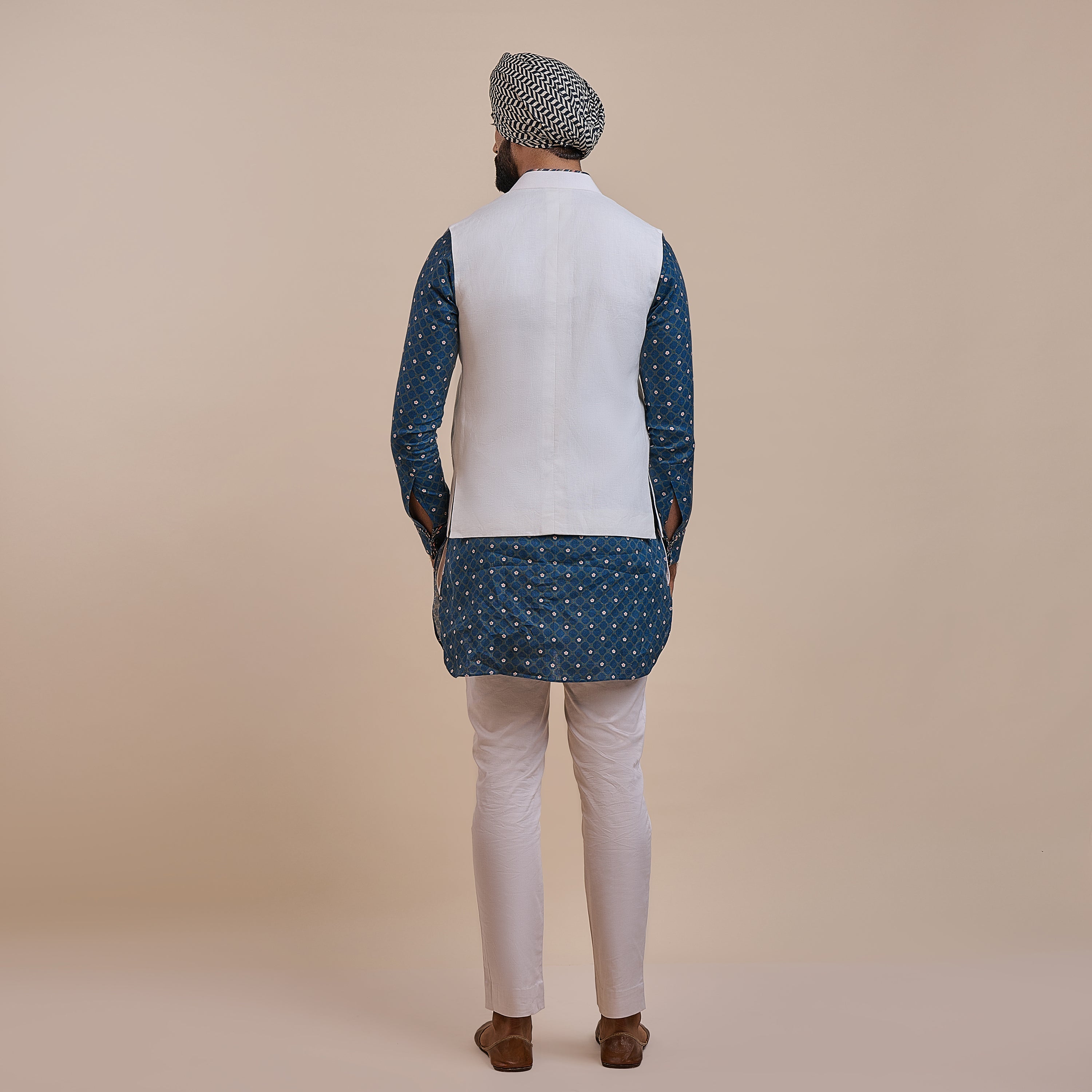 Pearl Ivory Nehru Jacket | ATTH