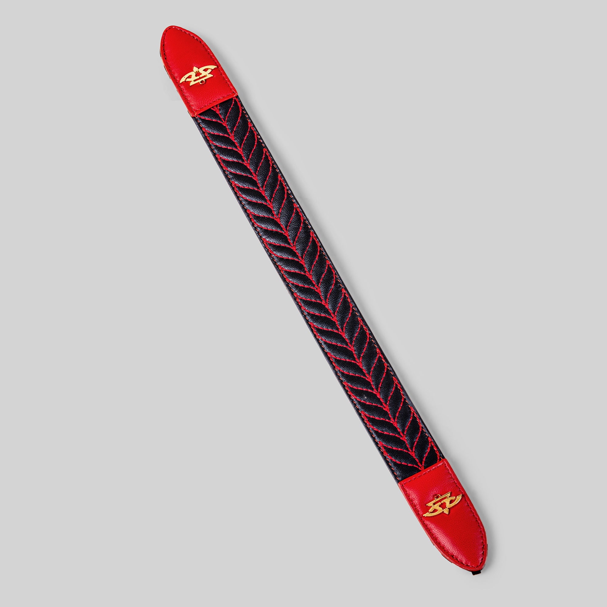 Red - Black Quilted Chevron Hairband