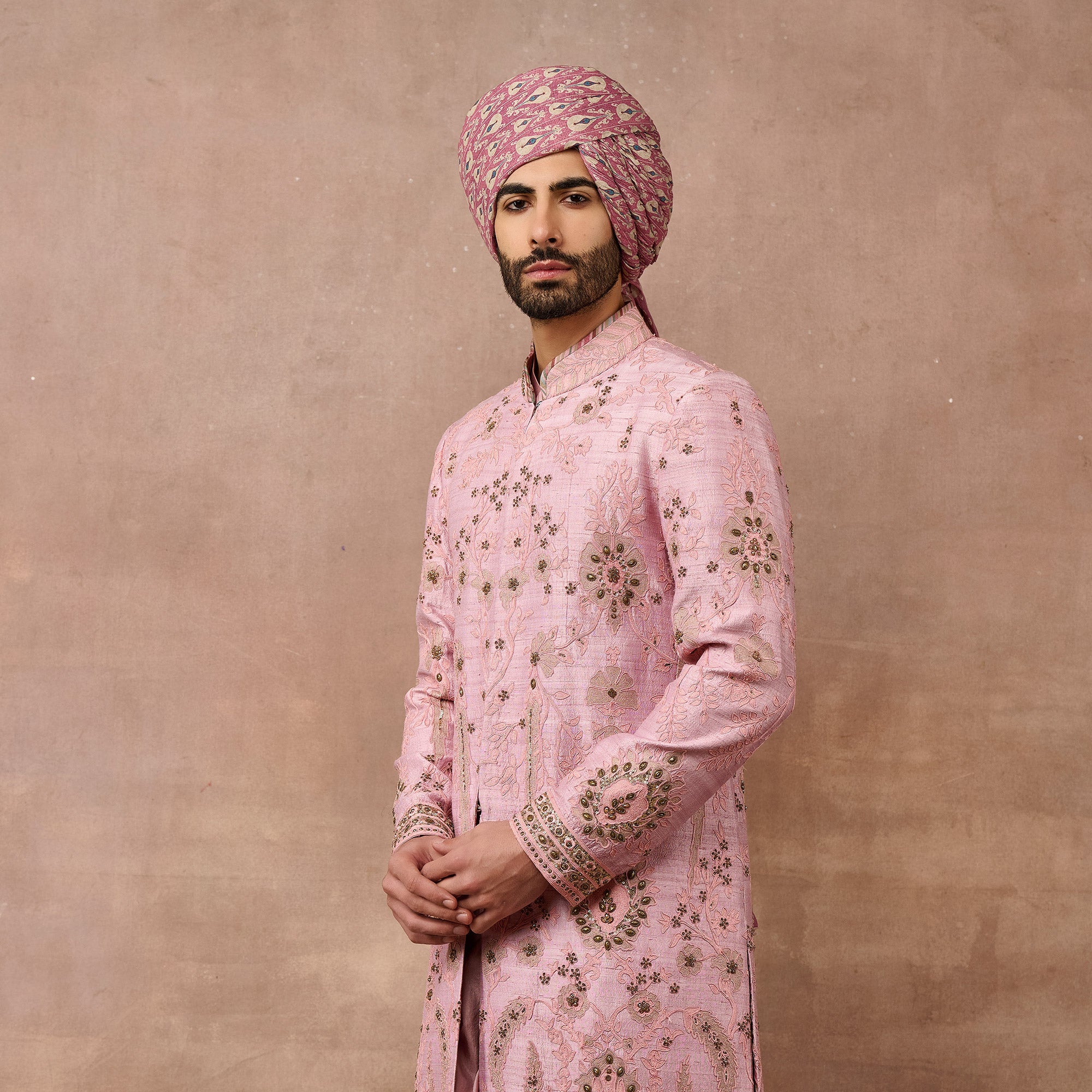 Rose Pink Sherwani Set | EAST