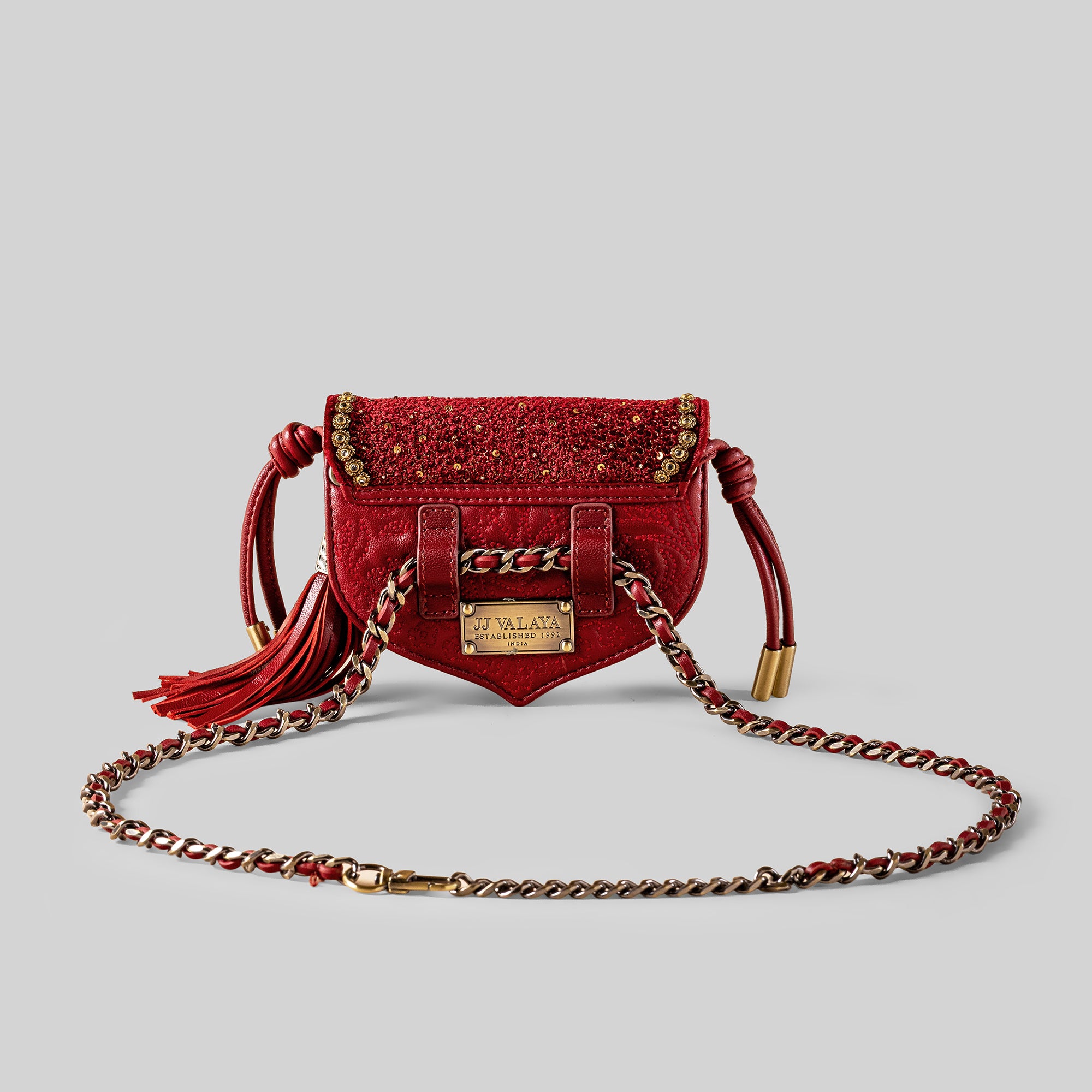 Royal Red Batua Belt Bag