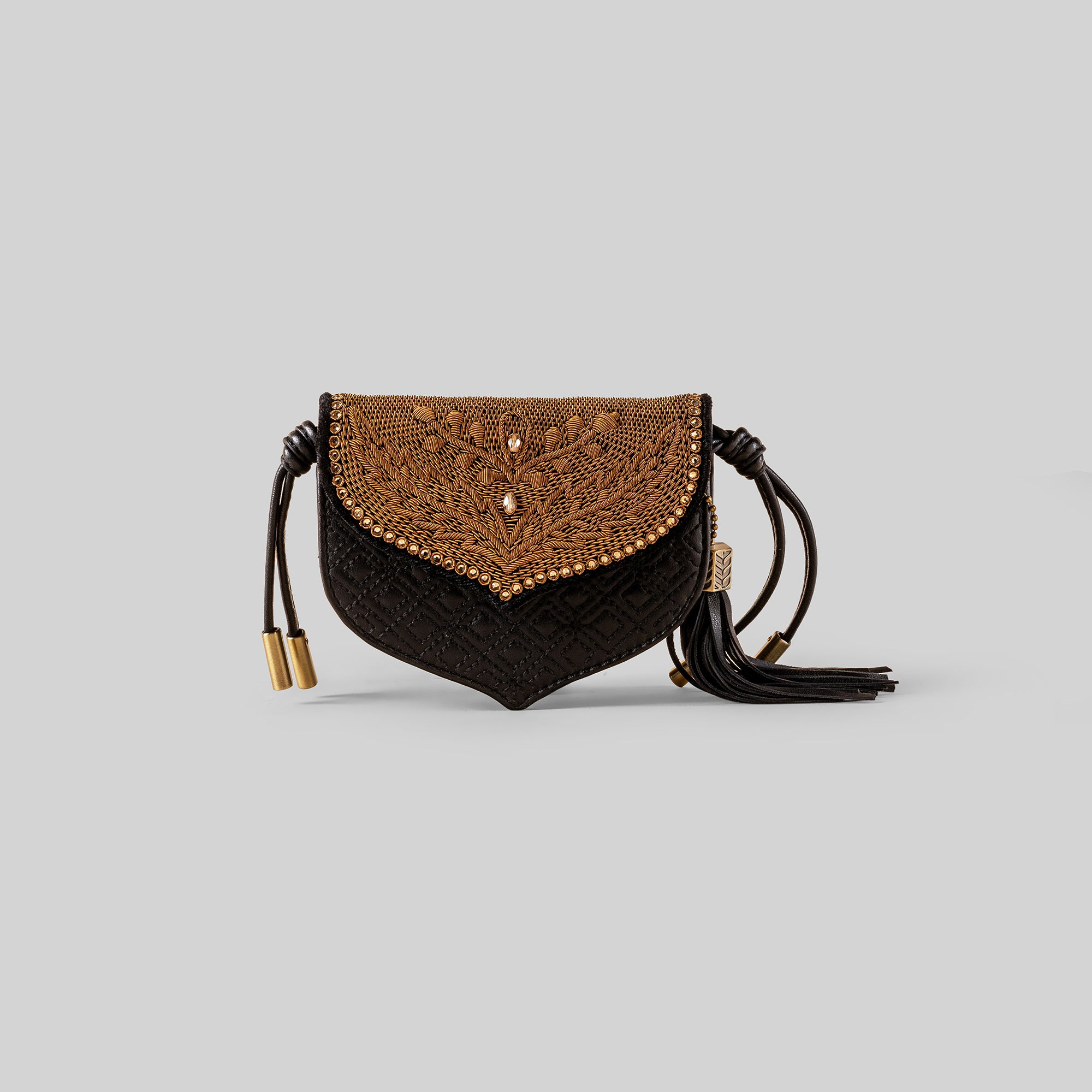 Rust Black Batua Belt Bag