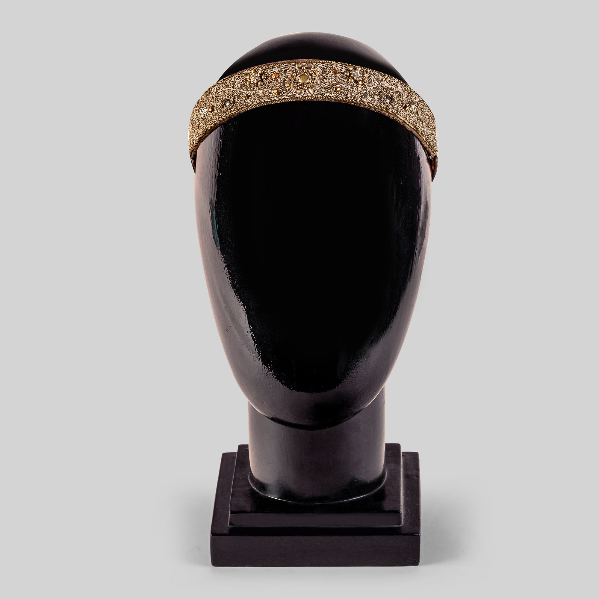 Rust Brown Embroidered Hairband