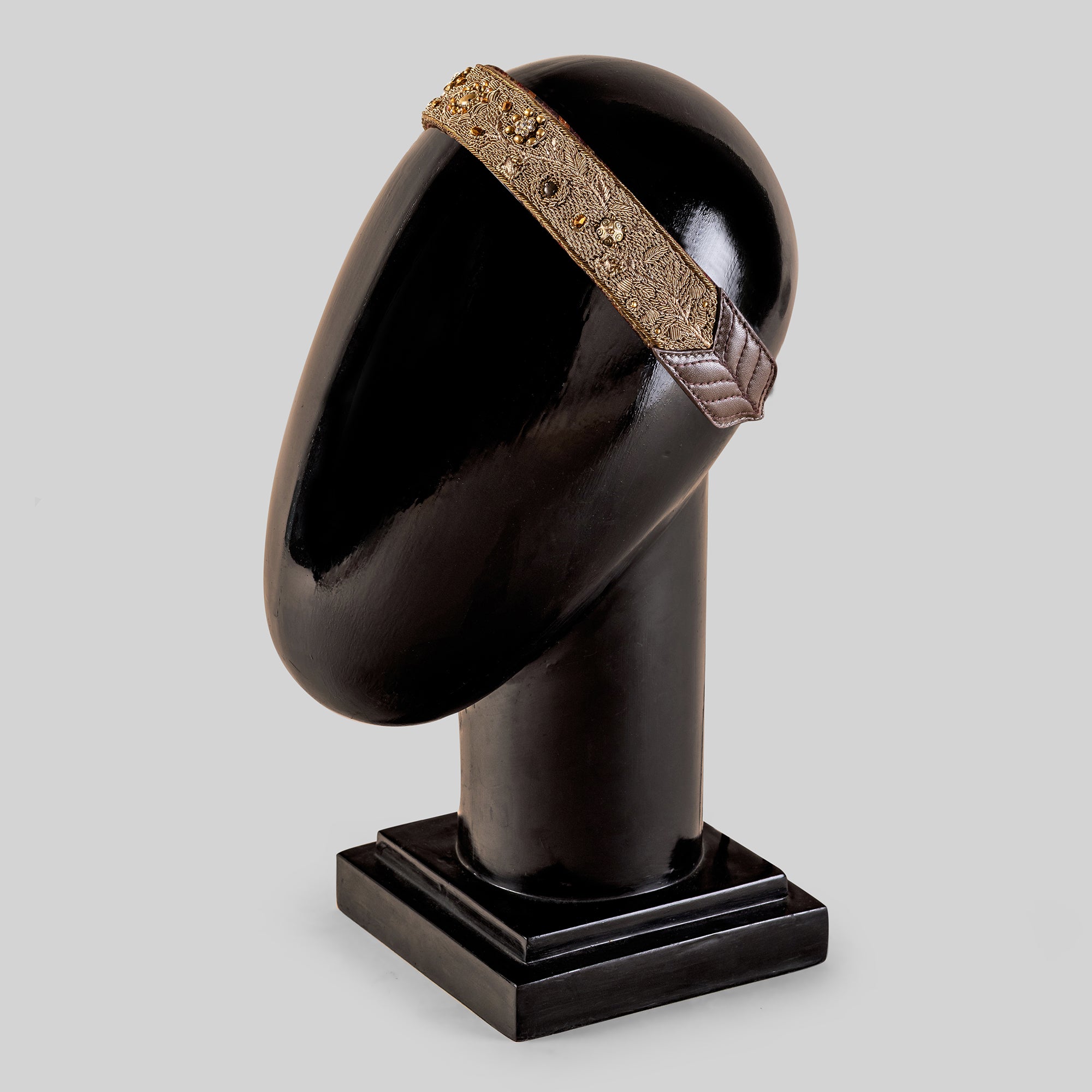 Rust Brown Embroidered Hairband