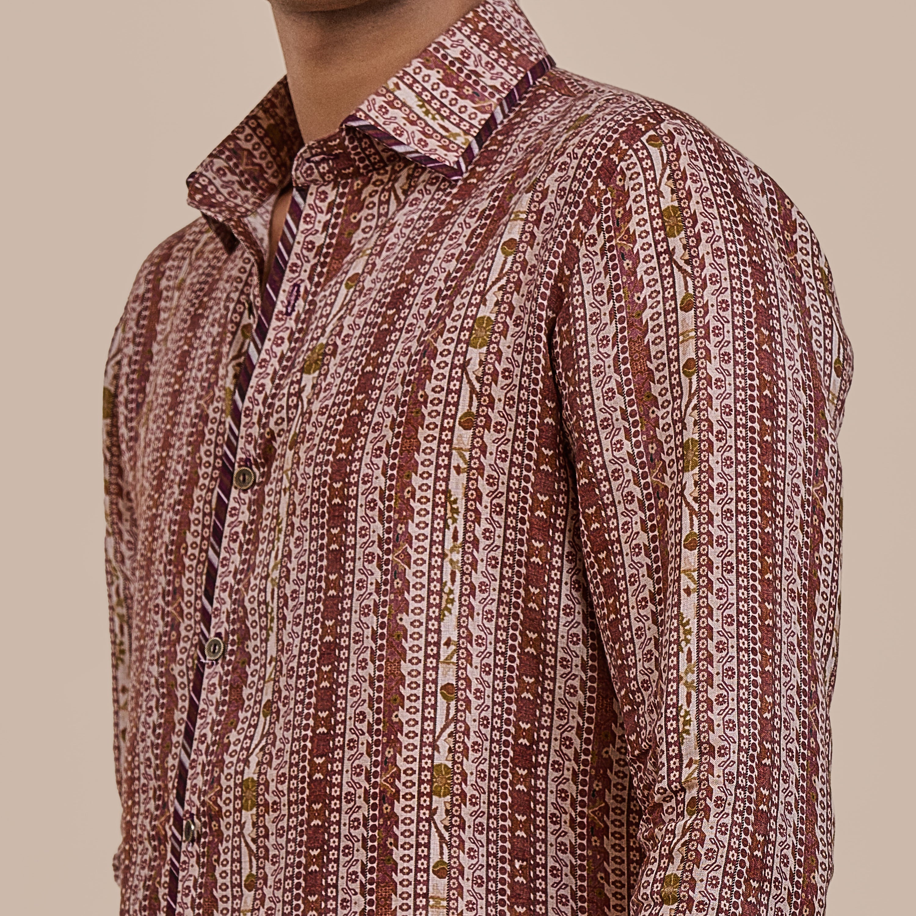 Rust Striped Shirt | ATTH