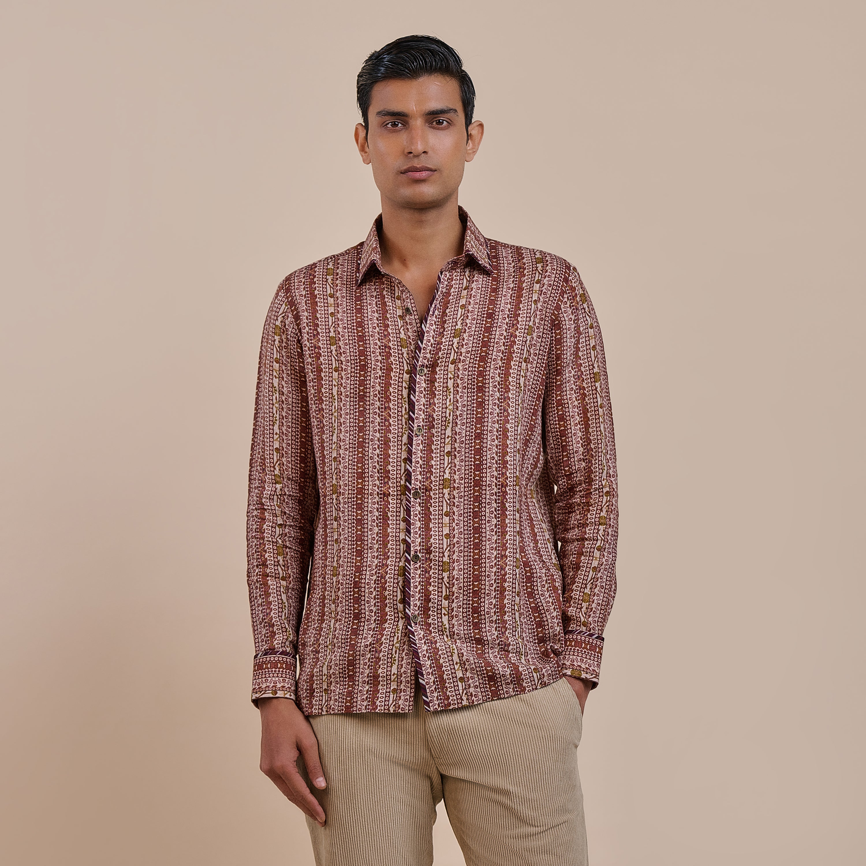 Rust Striped Shirt | ATTH