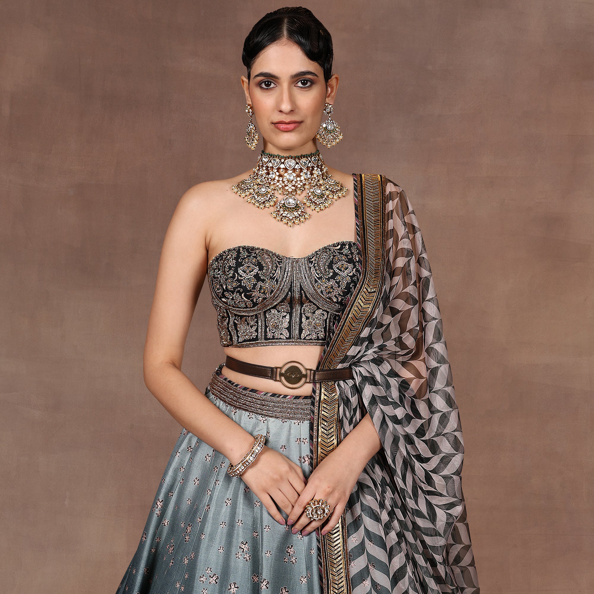 Sage - Emerald Ombre Skirt Set | EAST