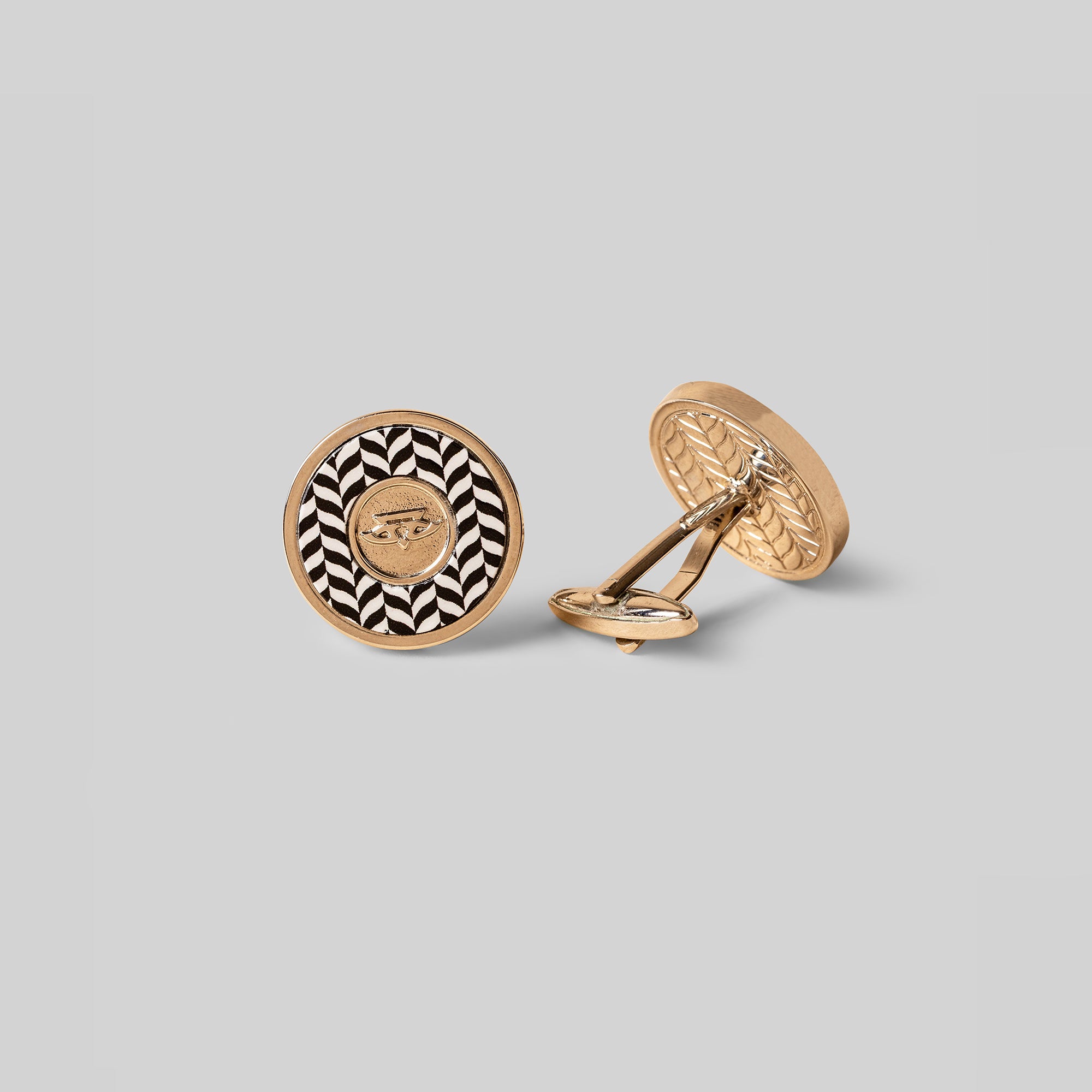 Shifting Leaves Chevron Cufflinks