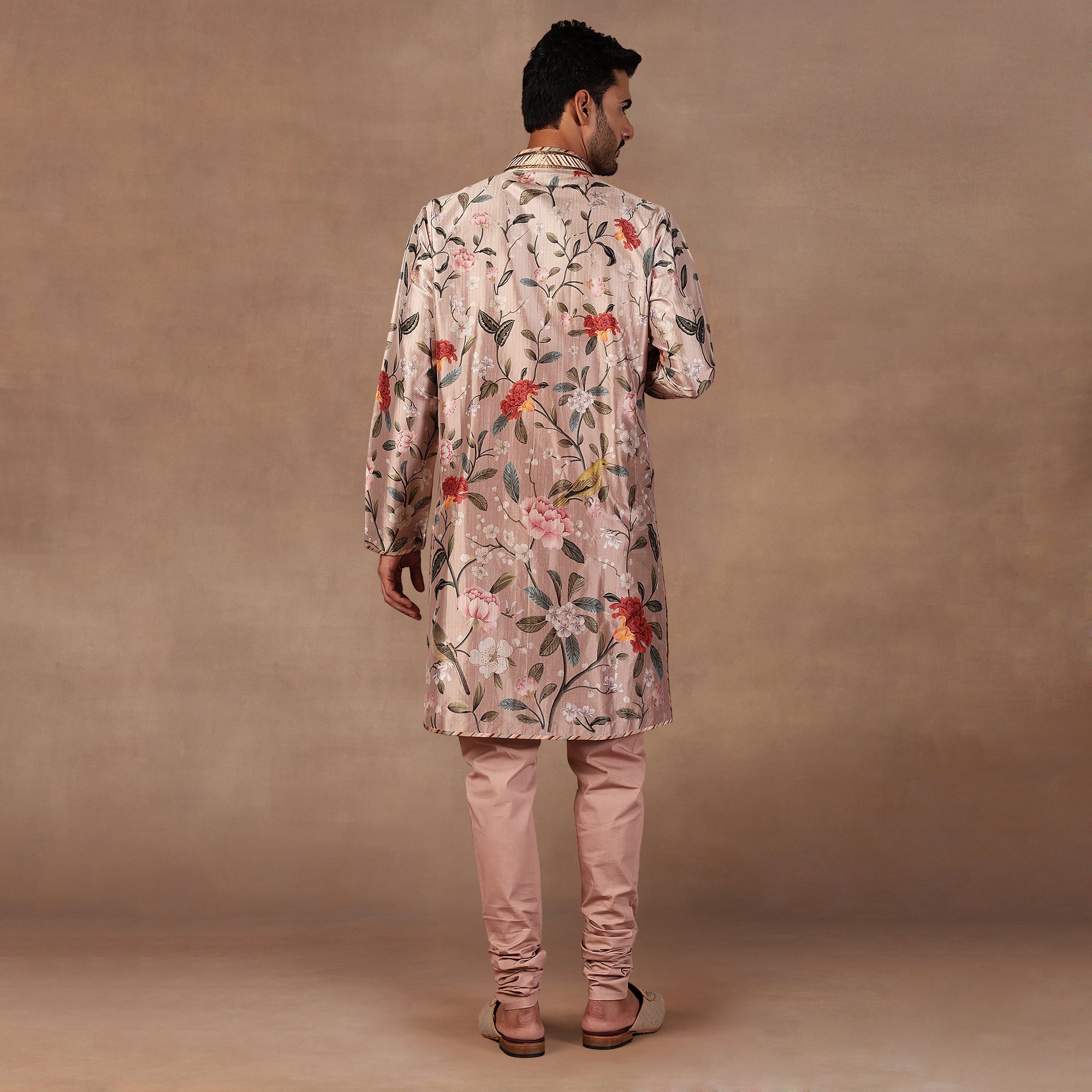Soft Pink - Beige Ombre Kurta Set | EAST
